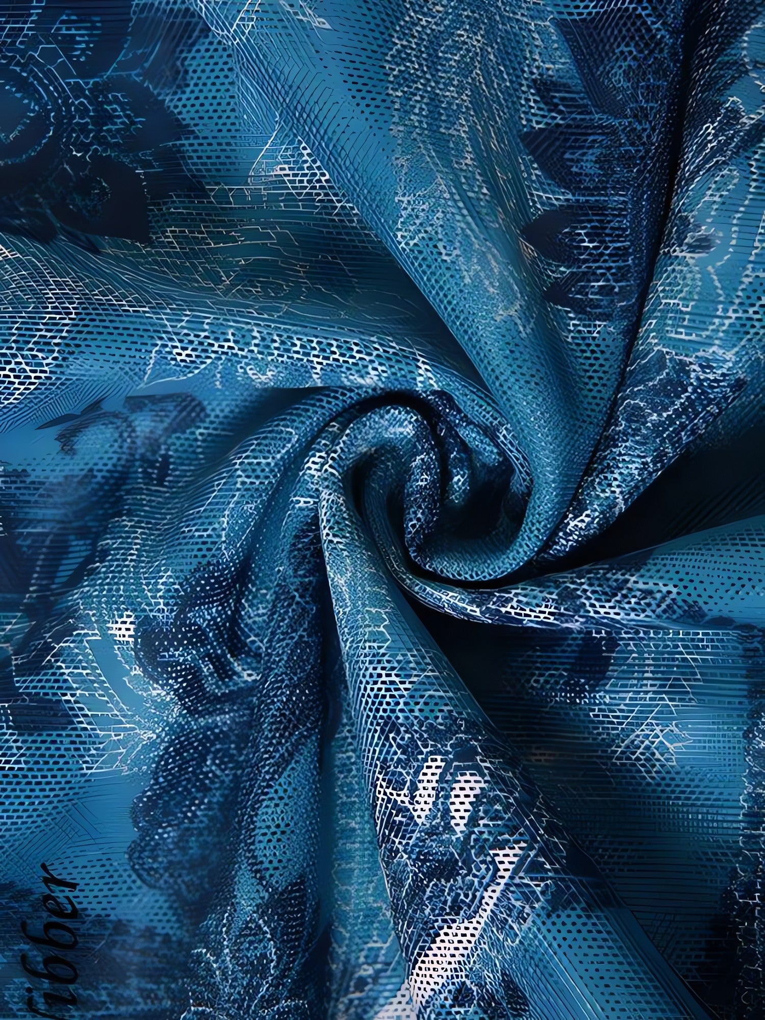 Paisley Mesh Crop Top