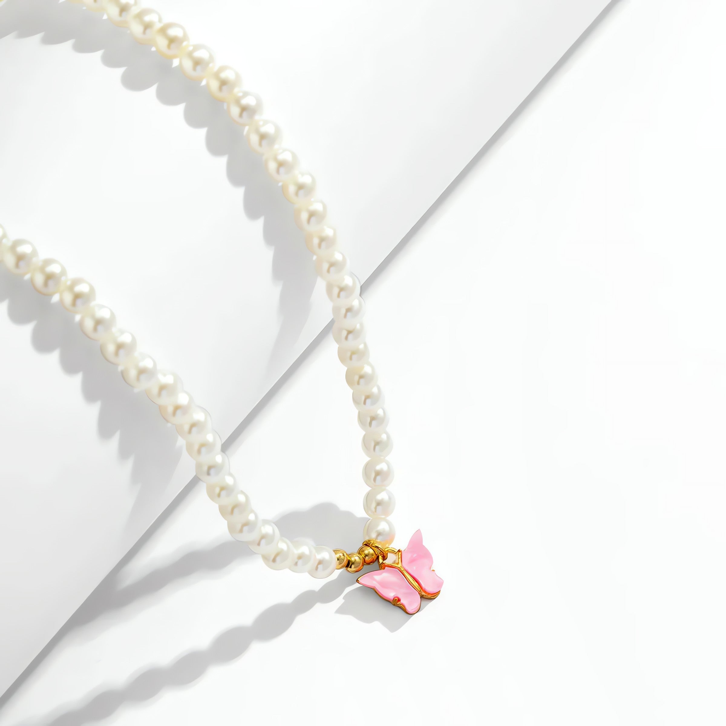 Pearl Belly Chain With Butterfly Pendant - KAYSMAR