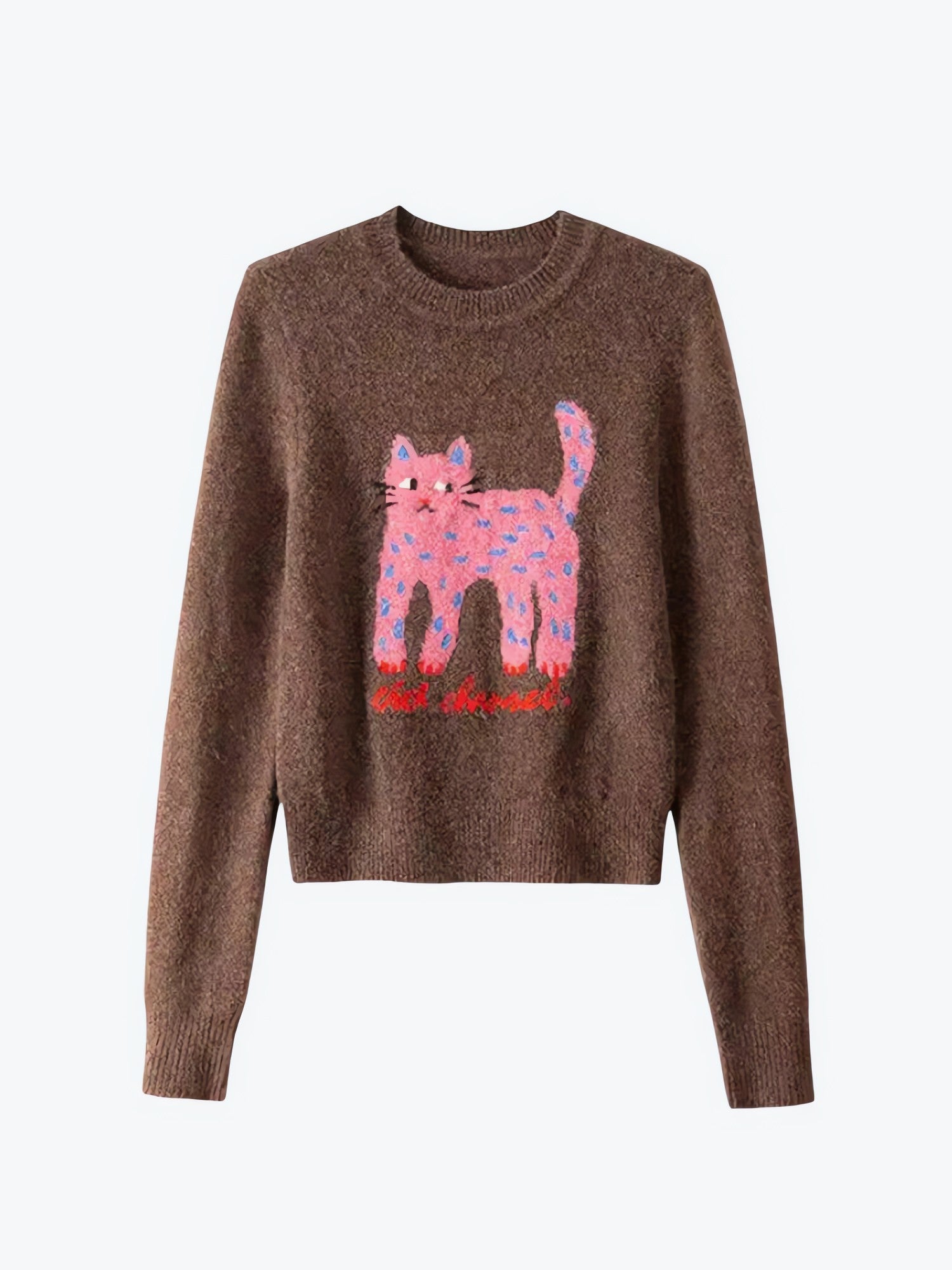 Pink Cat Sweater - KAYSMAR