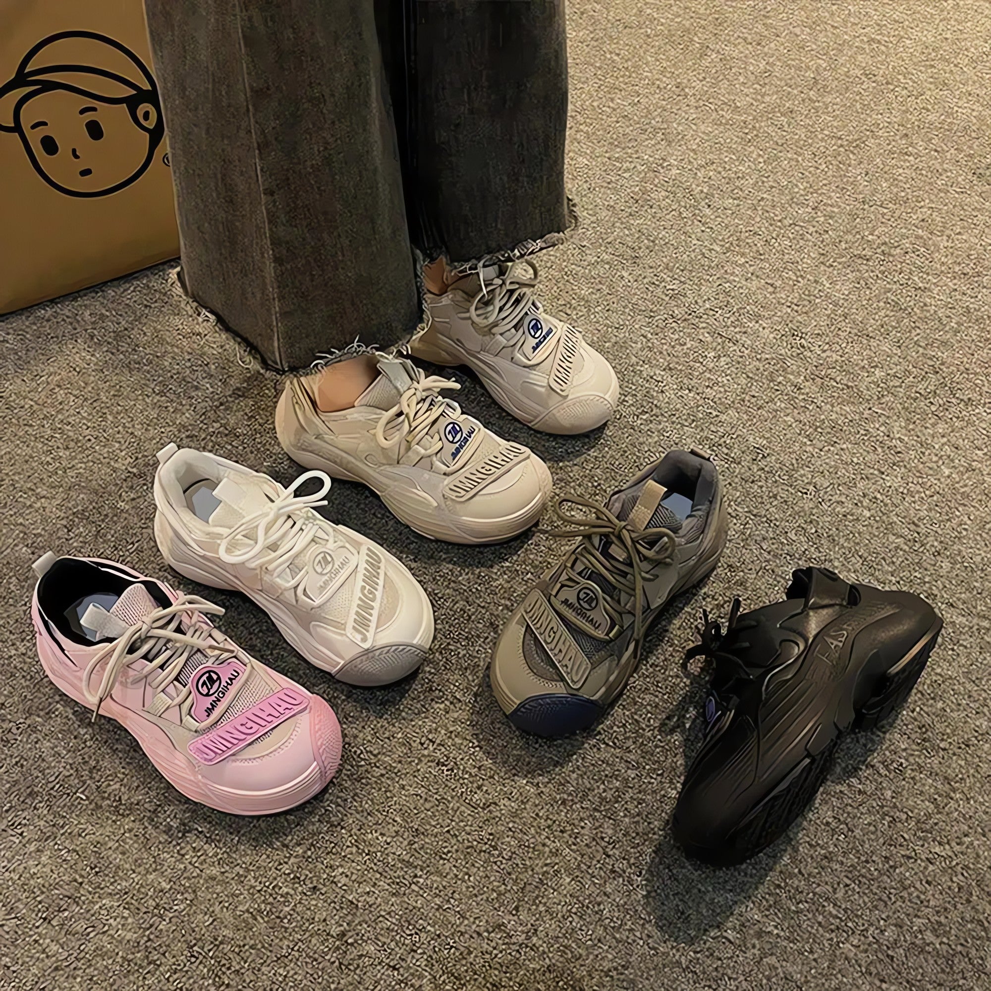 Platform Lace Up Sneakers - KAYSMAR