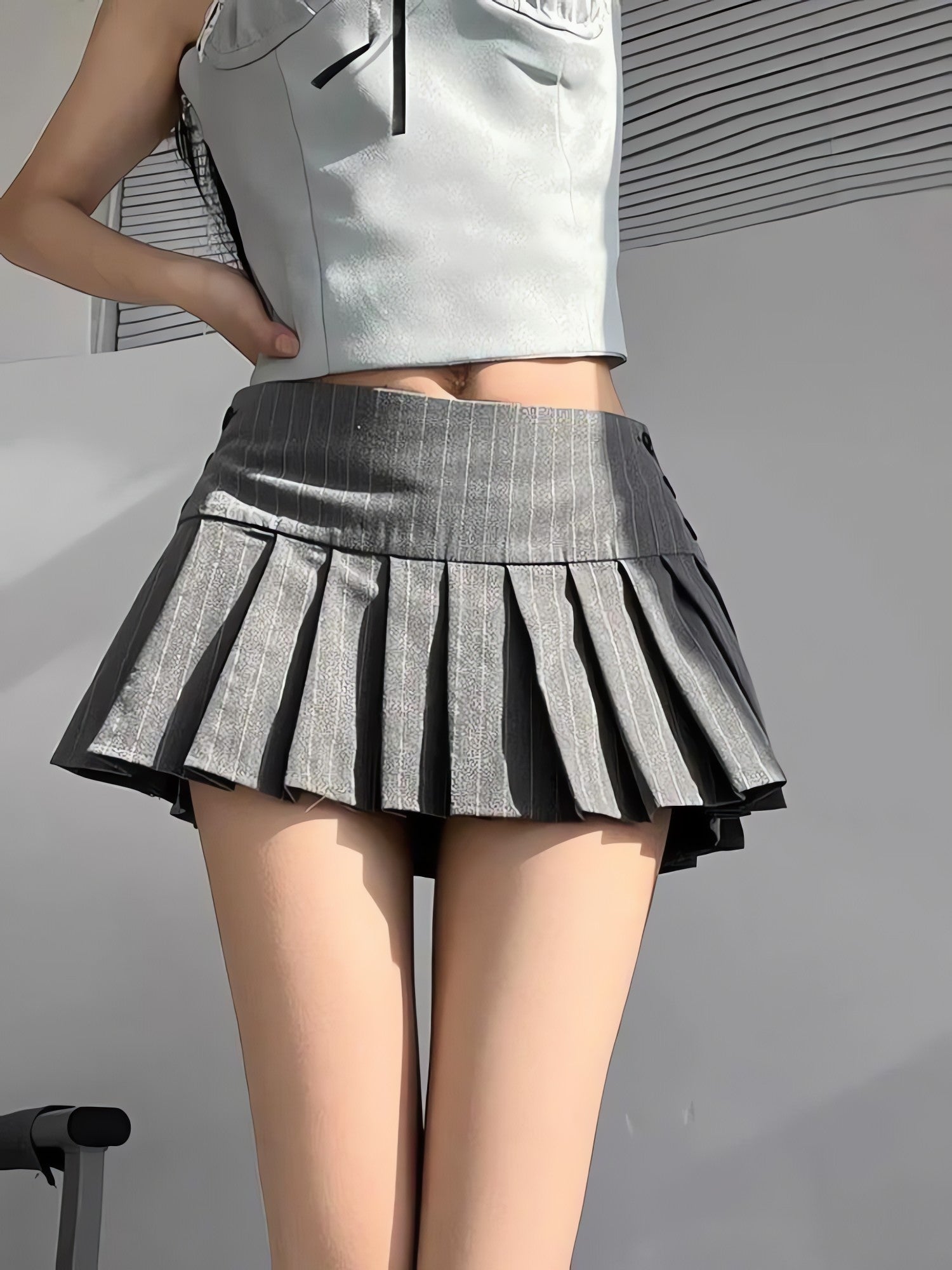 Pleated Mini Skirt - KAYSMAR