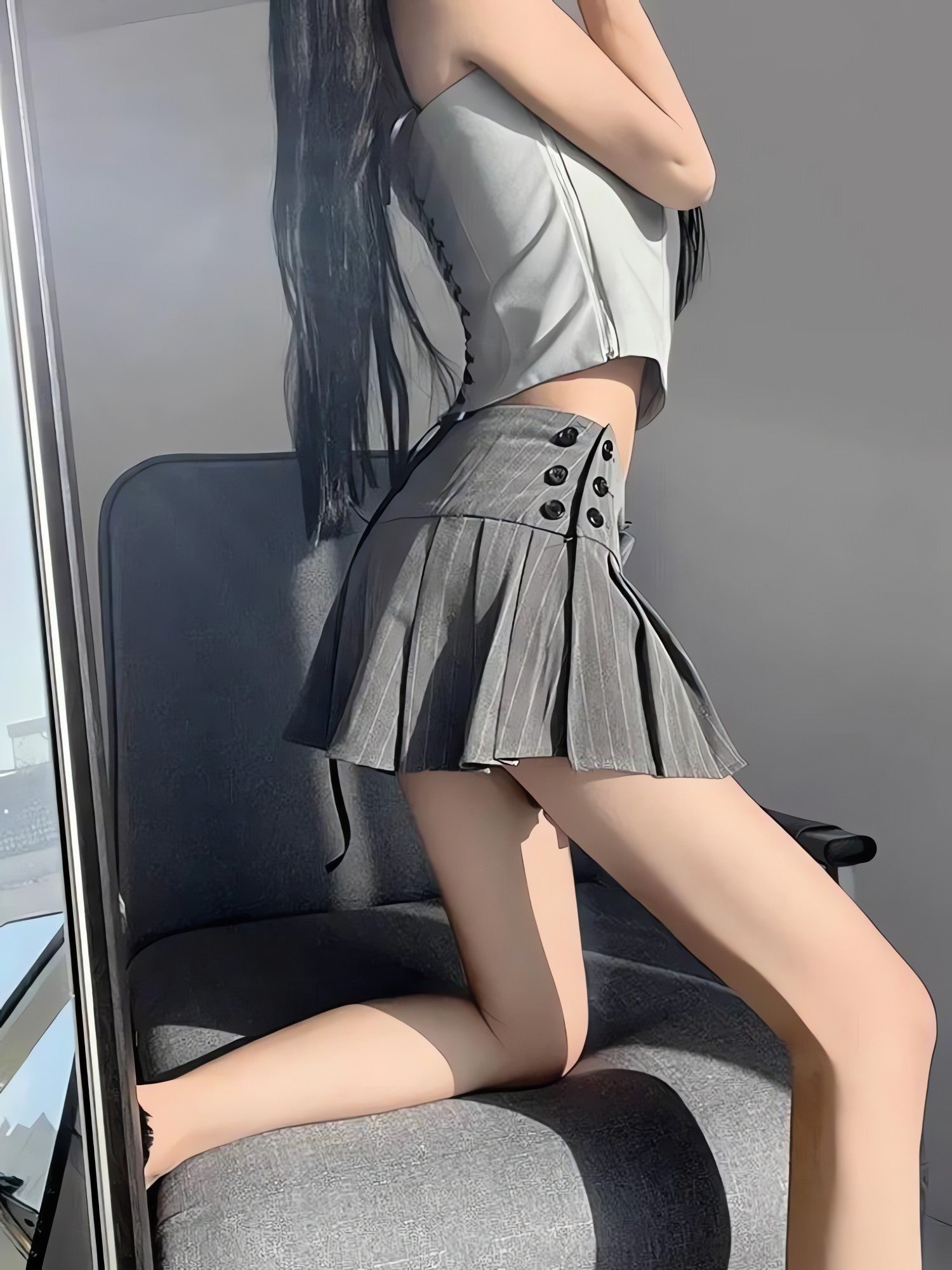 Pleated Mini Skirt - KAYSMAR