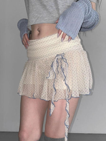 Polka Dot Mini Skirt - KAYSMAR