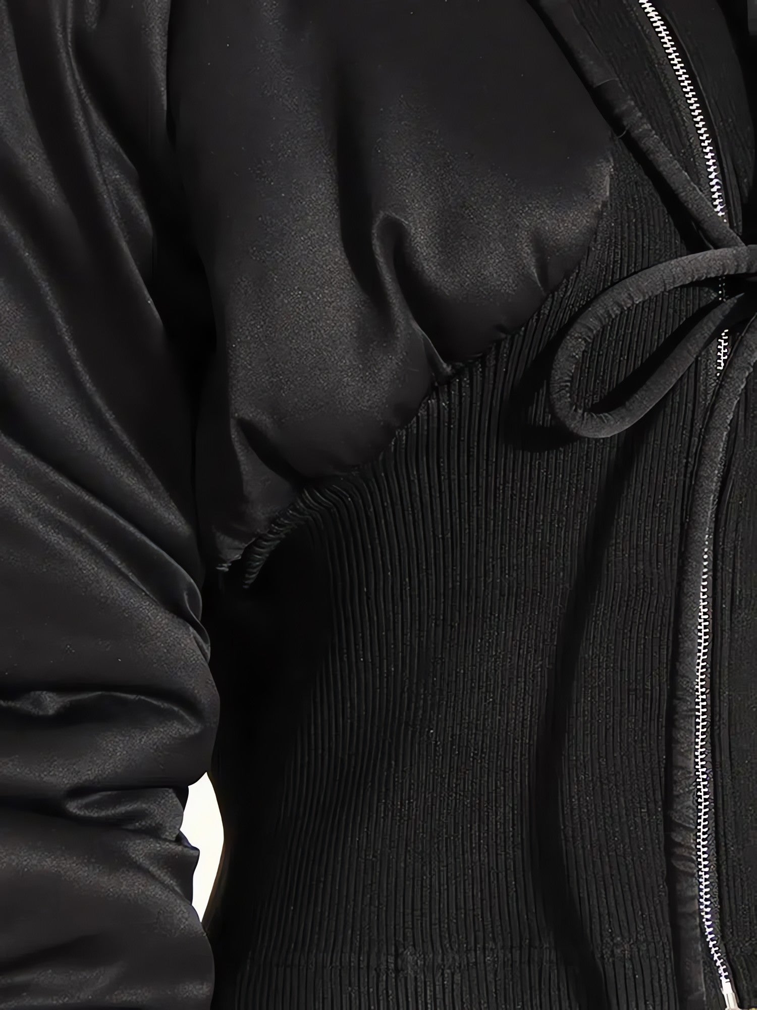 Puffer Corduroy Zip-Up Jacket - KAYSMAR