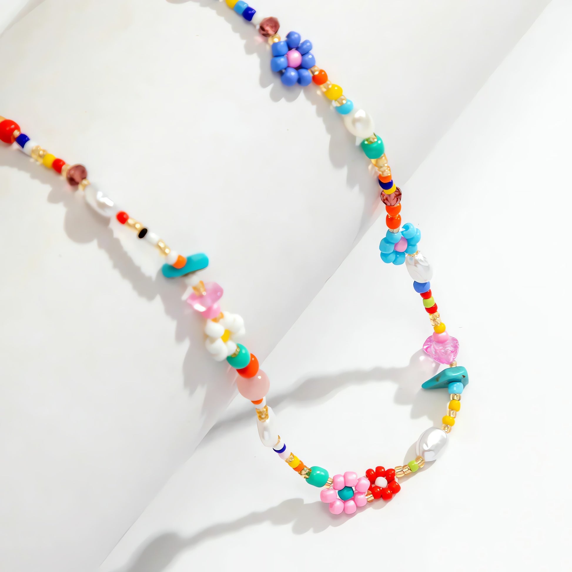 Rainbow Beaded Necklace - KAYSMAR