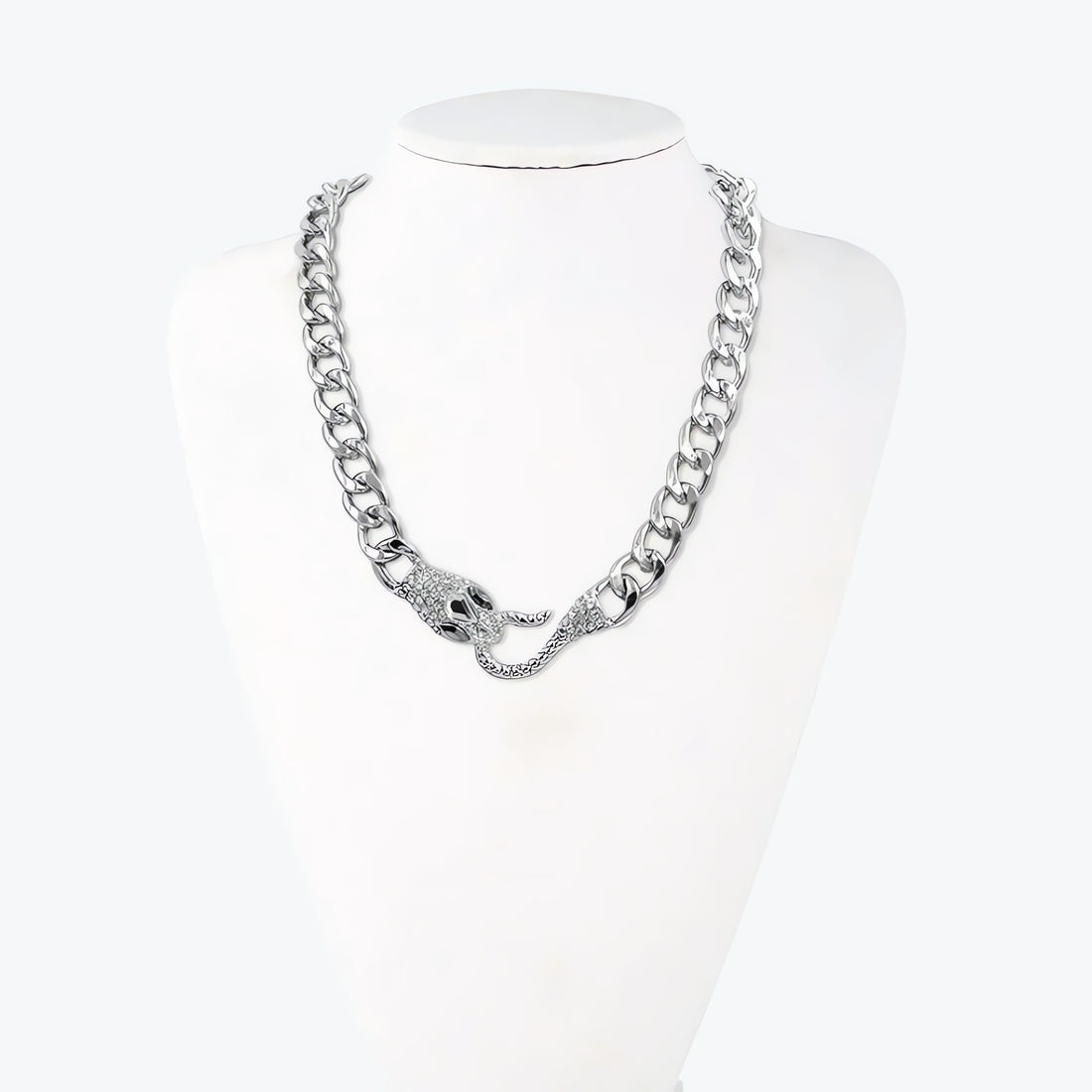 Rhinestone Snake Necklace - KAYSMAR