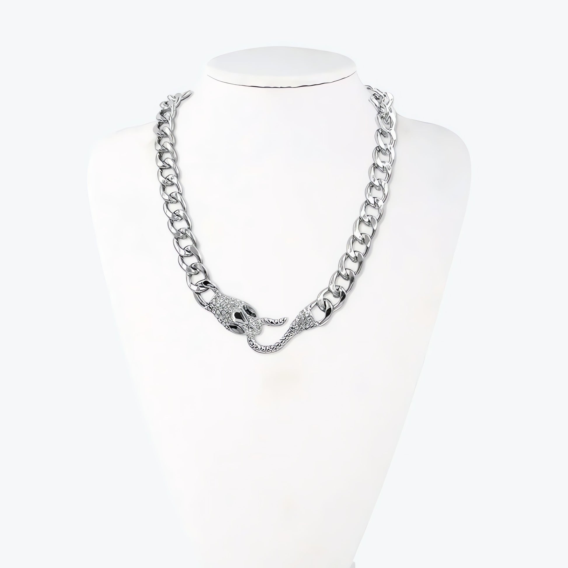Rhinestone Snake Necklace - KAYSMAR
