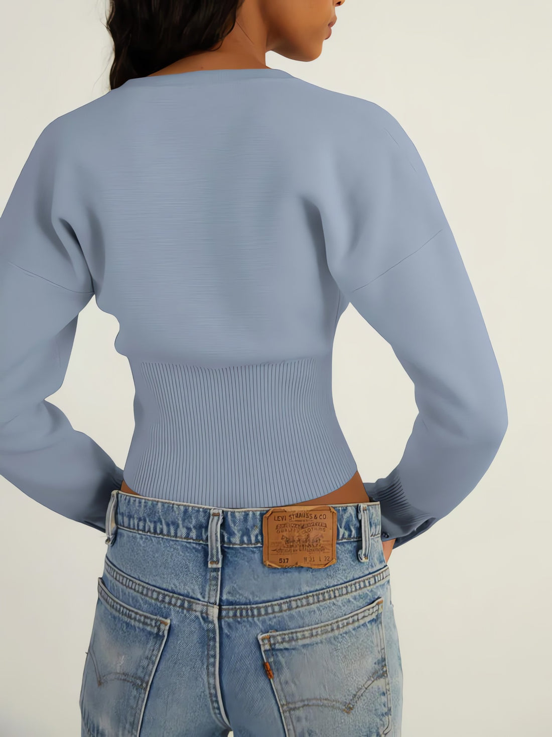 Ribbed Slim Fit Cardigan