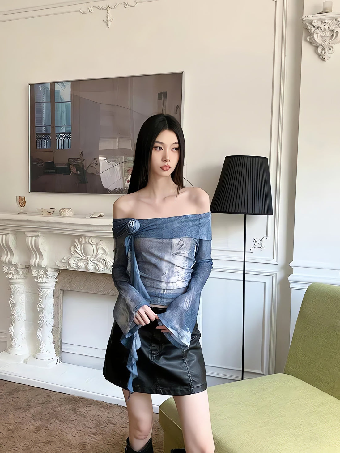 Rose Ruffled Off Shoulder Top - KAYSMAR