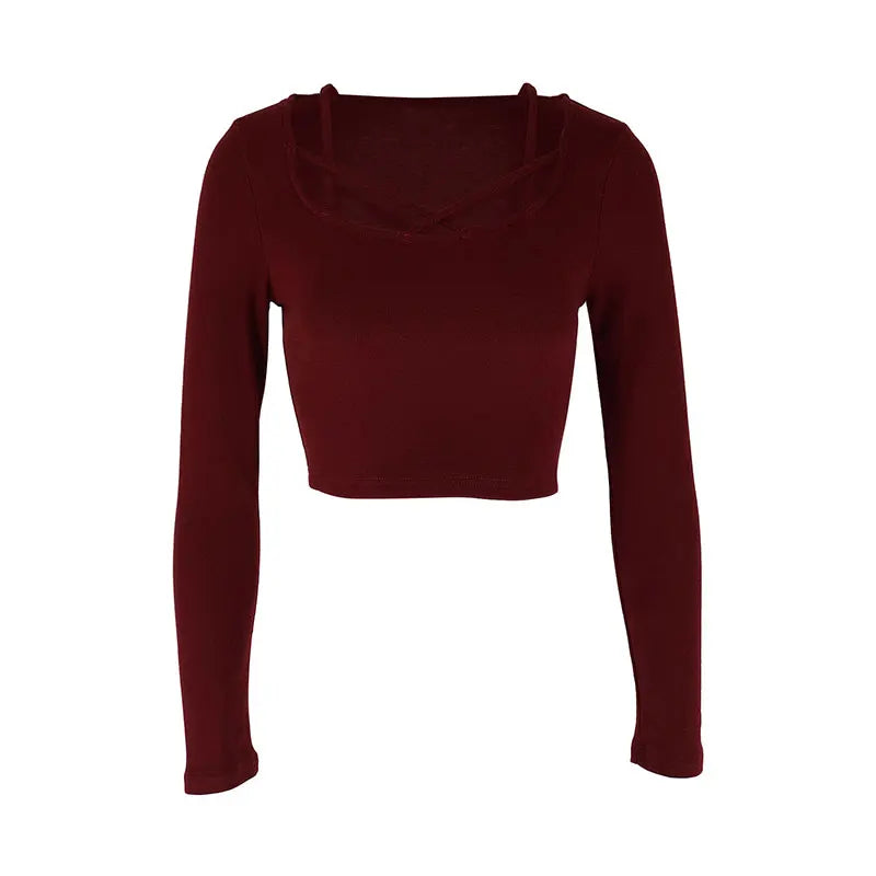 Wine Red Streetwear Tee