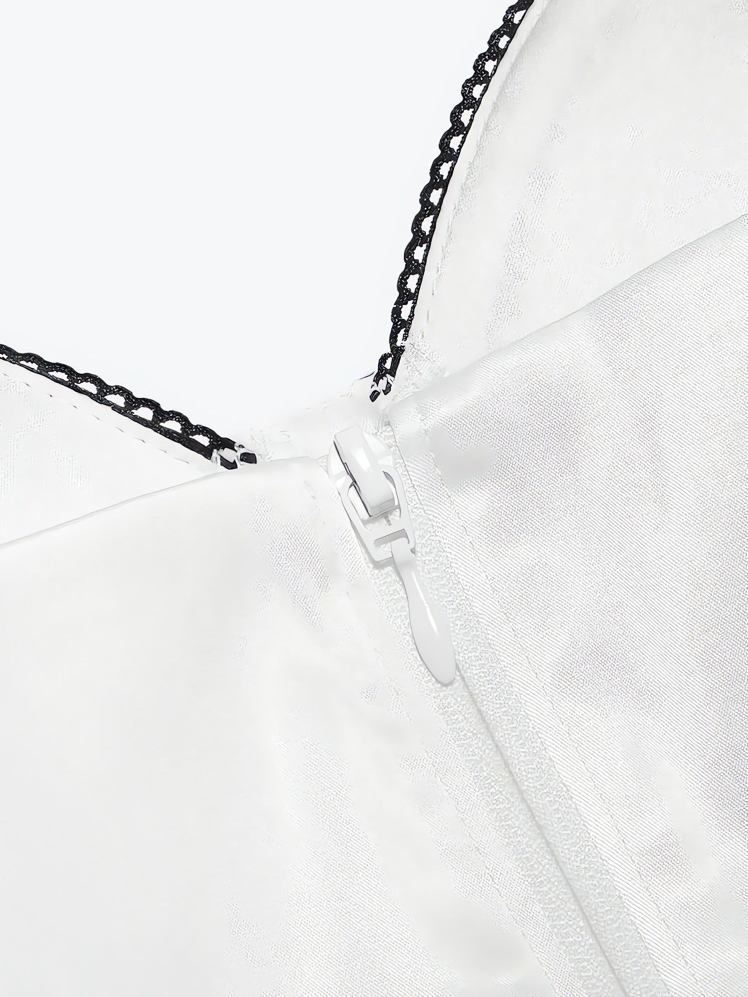 Satin Zip-Up Layered Corset Top - KAYSMAR