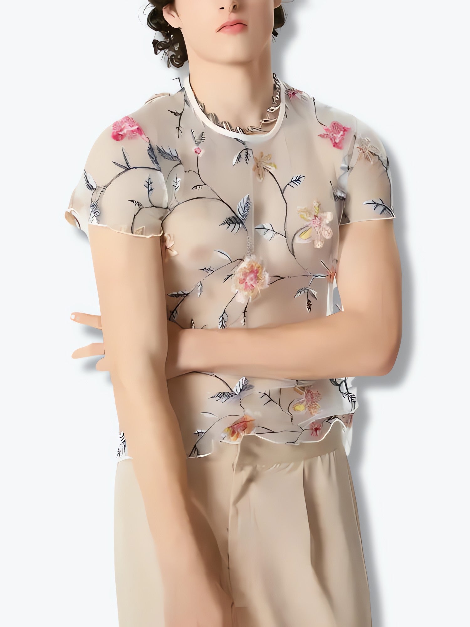 Sheer Floral Top - KAYSMAR