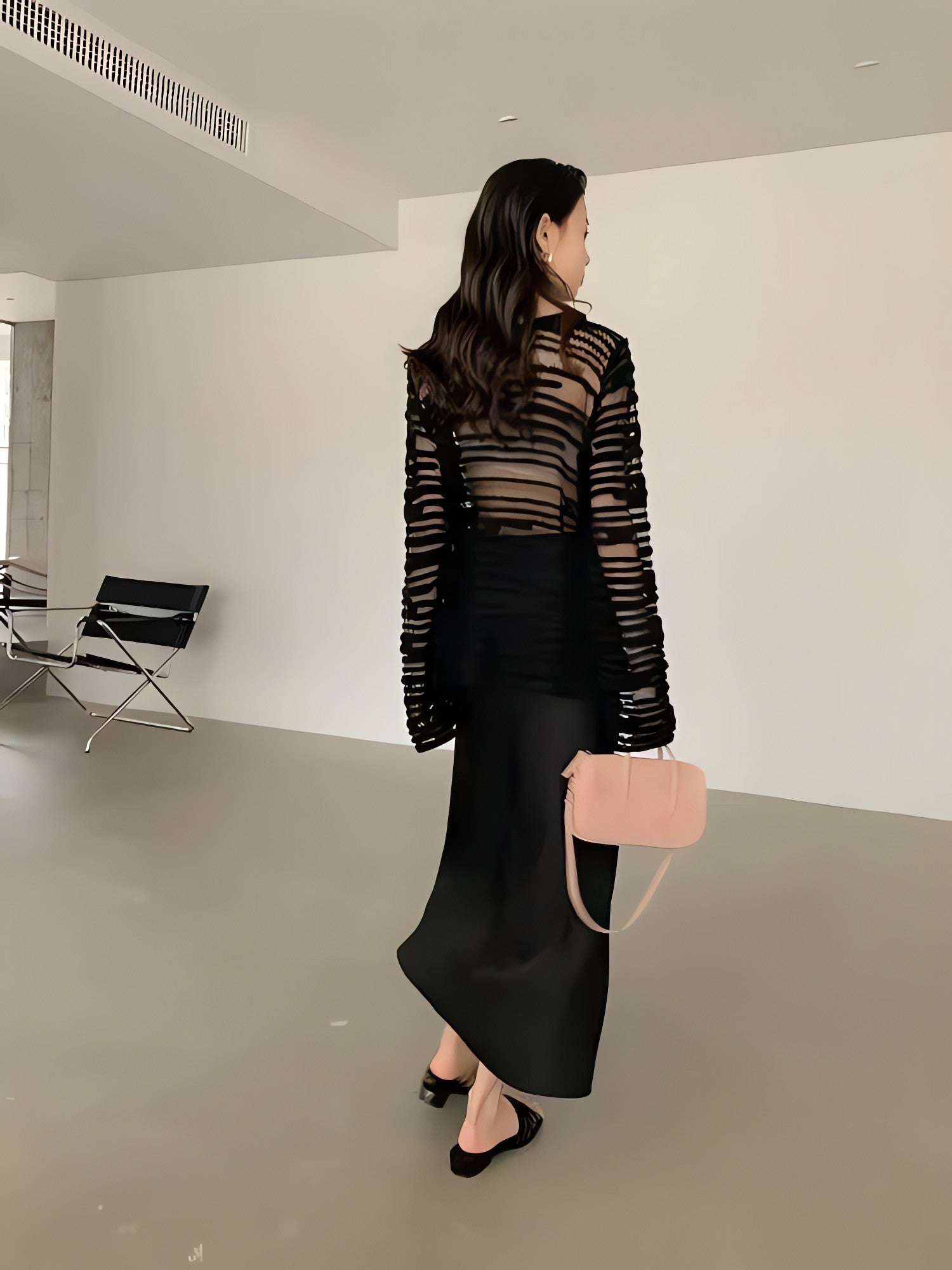 Sheer Loose Knitted Sweater - KAYSMAR