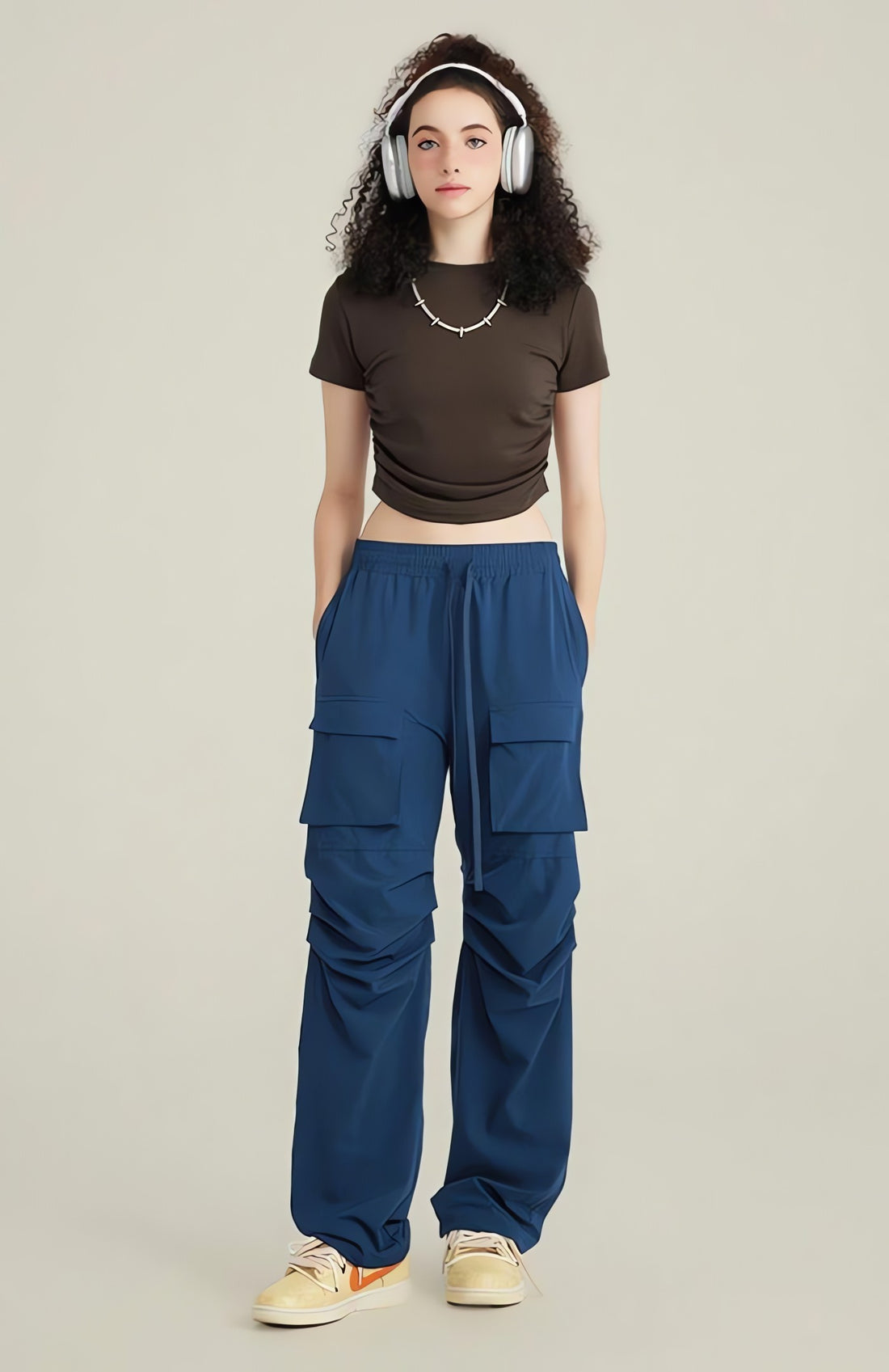 Side Ruched Crop Top - KAYSMAR