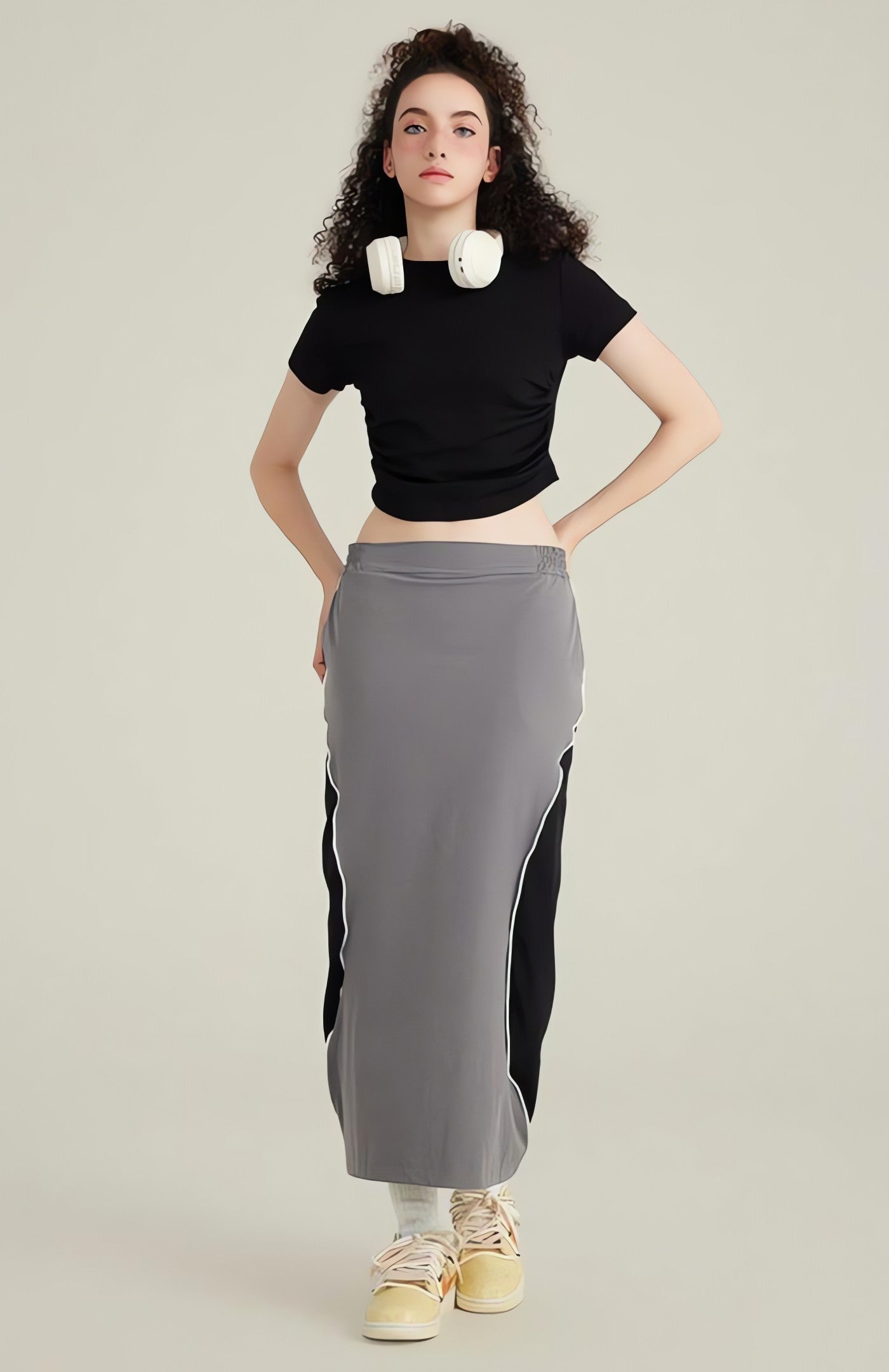 Side Ruched Crop Top - KAYSMAR