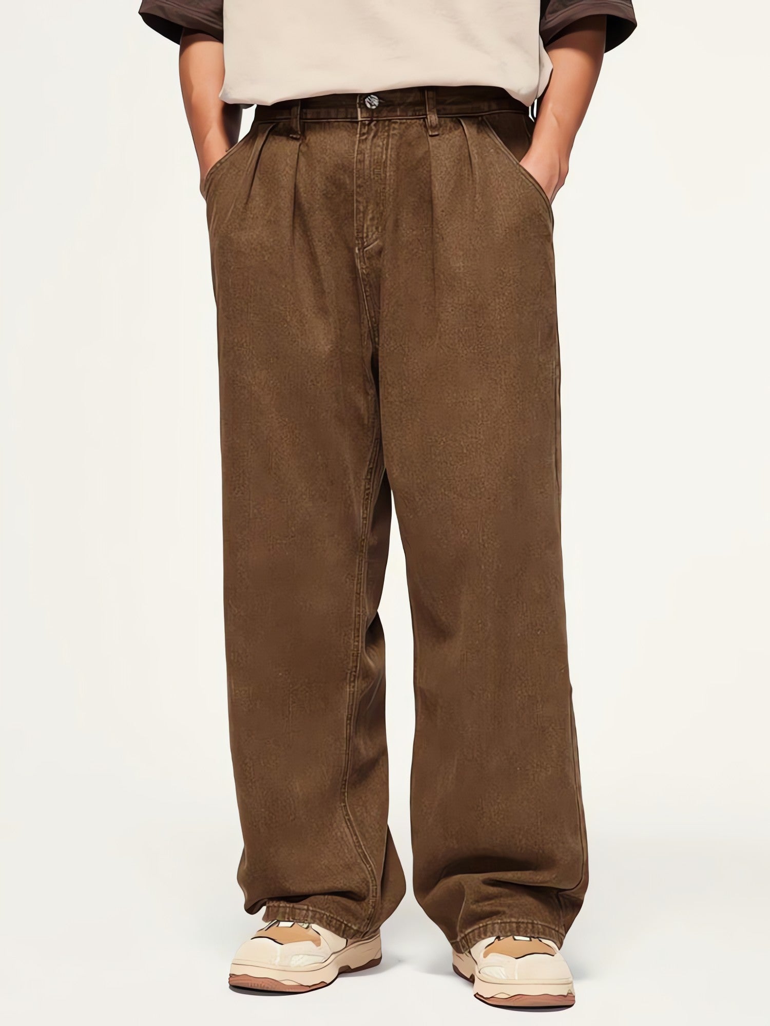 Skater Wide Leg Denim Jeans - KAYSMAR