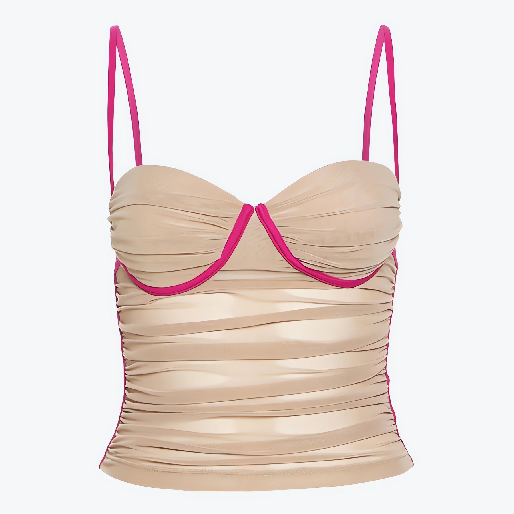 Skin Colored Mesh Top