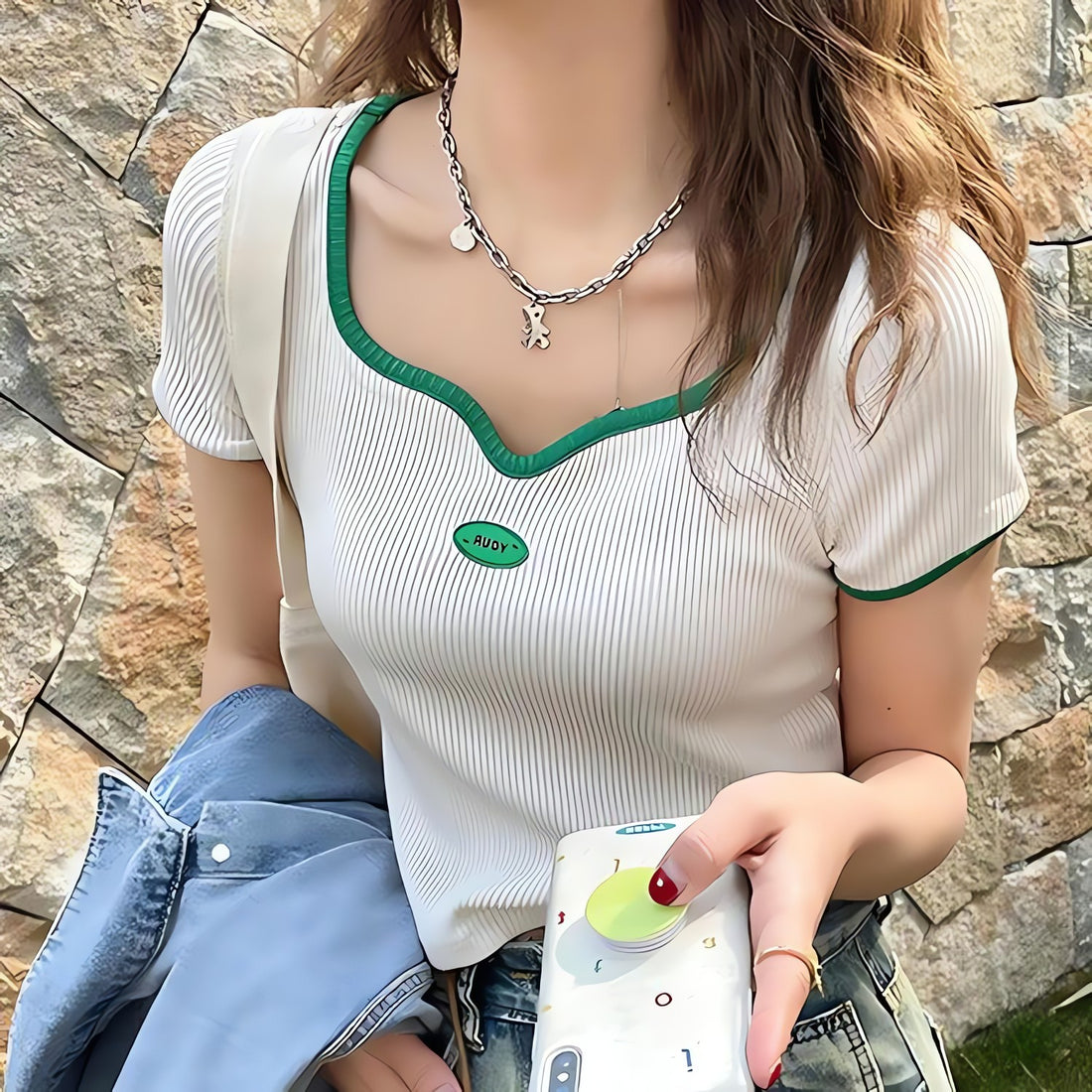 Soft Girl Basic Corduroy Top - KAYSMAR