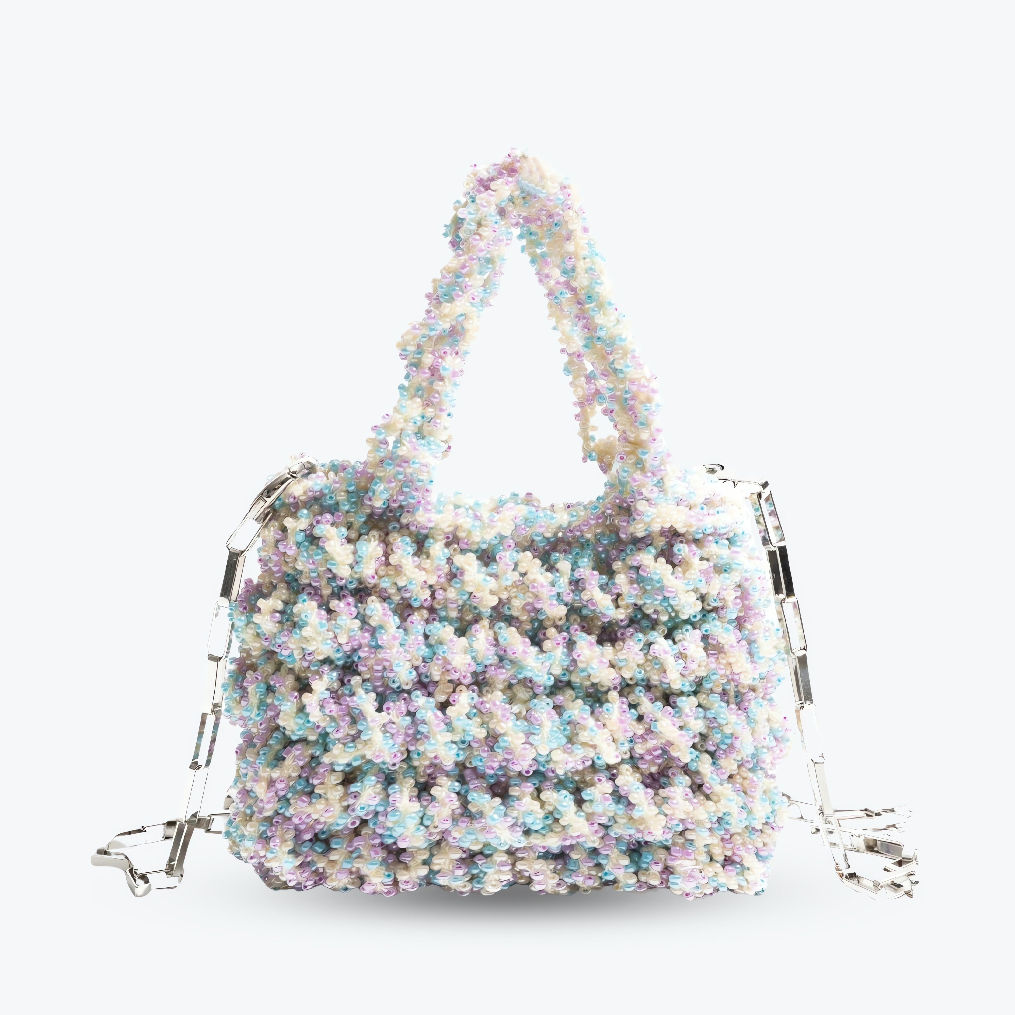 Soft Girl Beaded Chain Strap Handbag - KAYSMAR