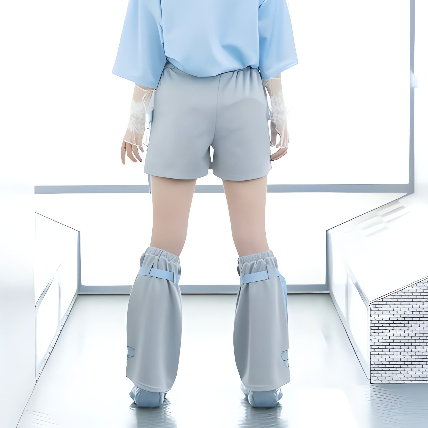 Soft Girl Cloud Wings Leg Warmers - KAYSMAR