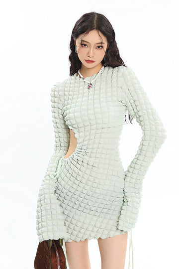 Soft Girl Cut Out Mini Dress - KAYSMAR