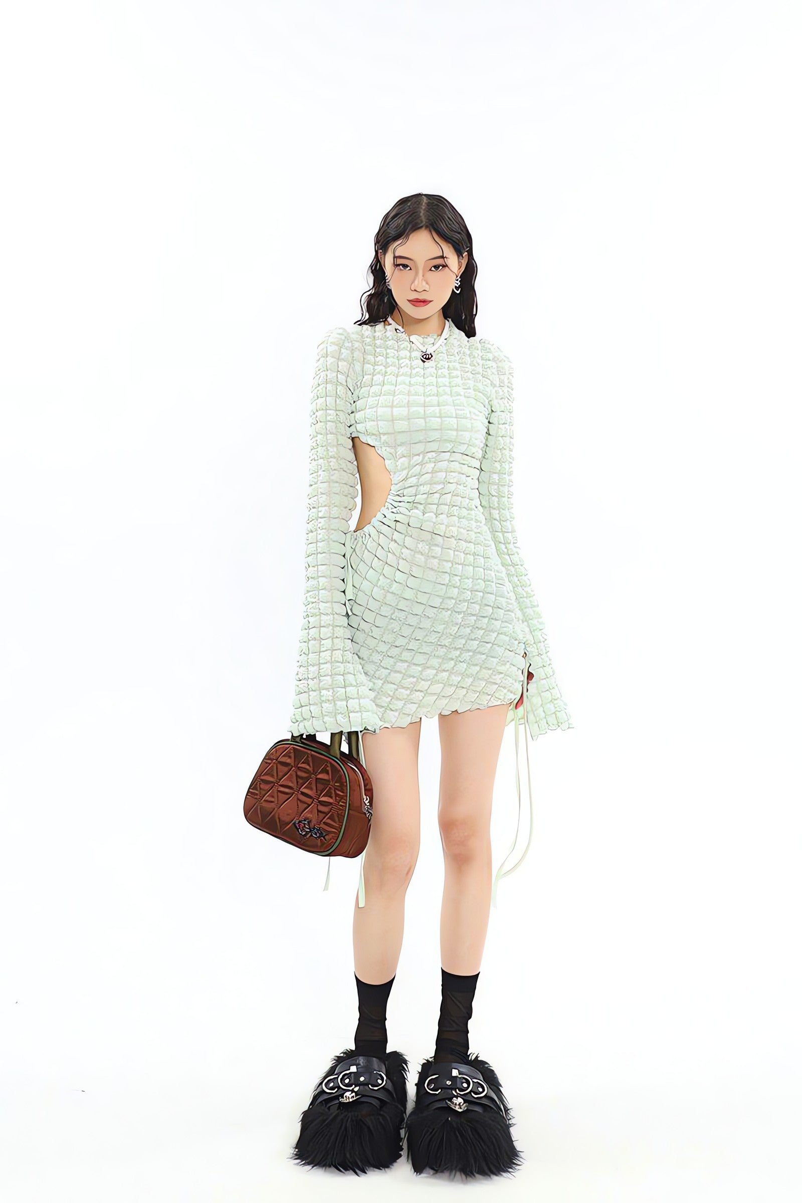 Soft Girl Cut Out Mini Dress - KAYSMAR
