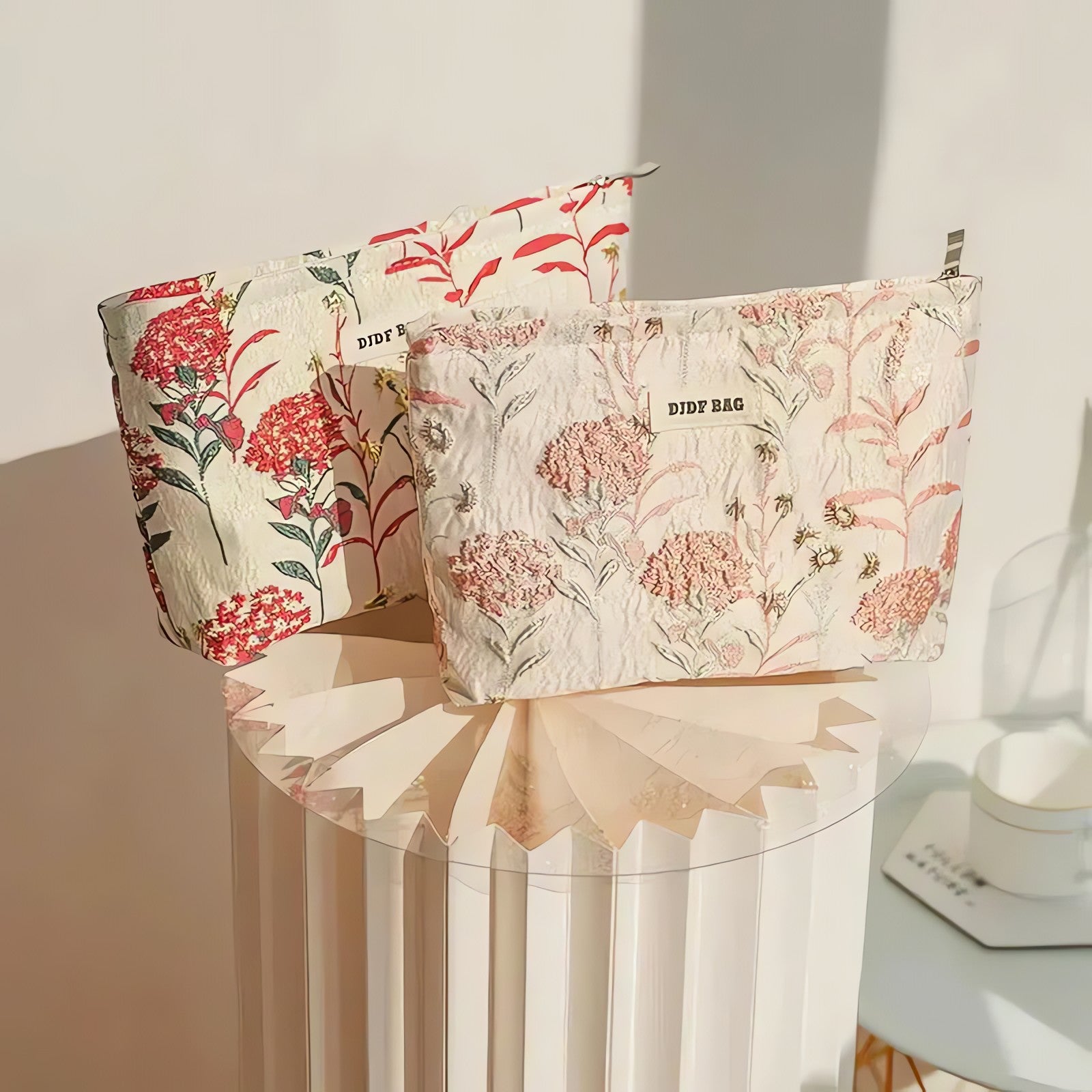 Soft Girl Floral Makeup Bag - KAYSMAR