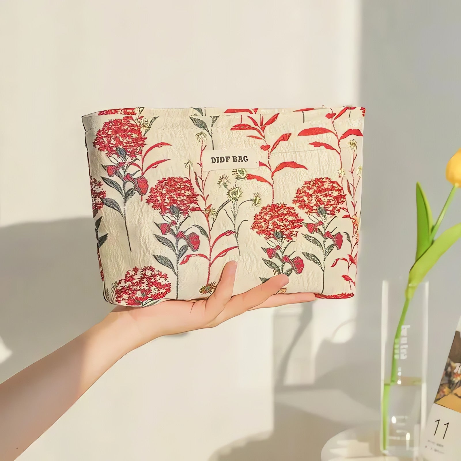 Soft Girl Floral Makeup Bag - KAYSMAR