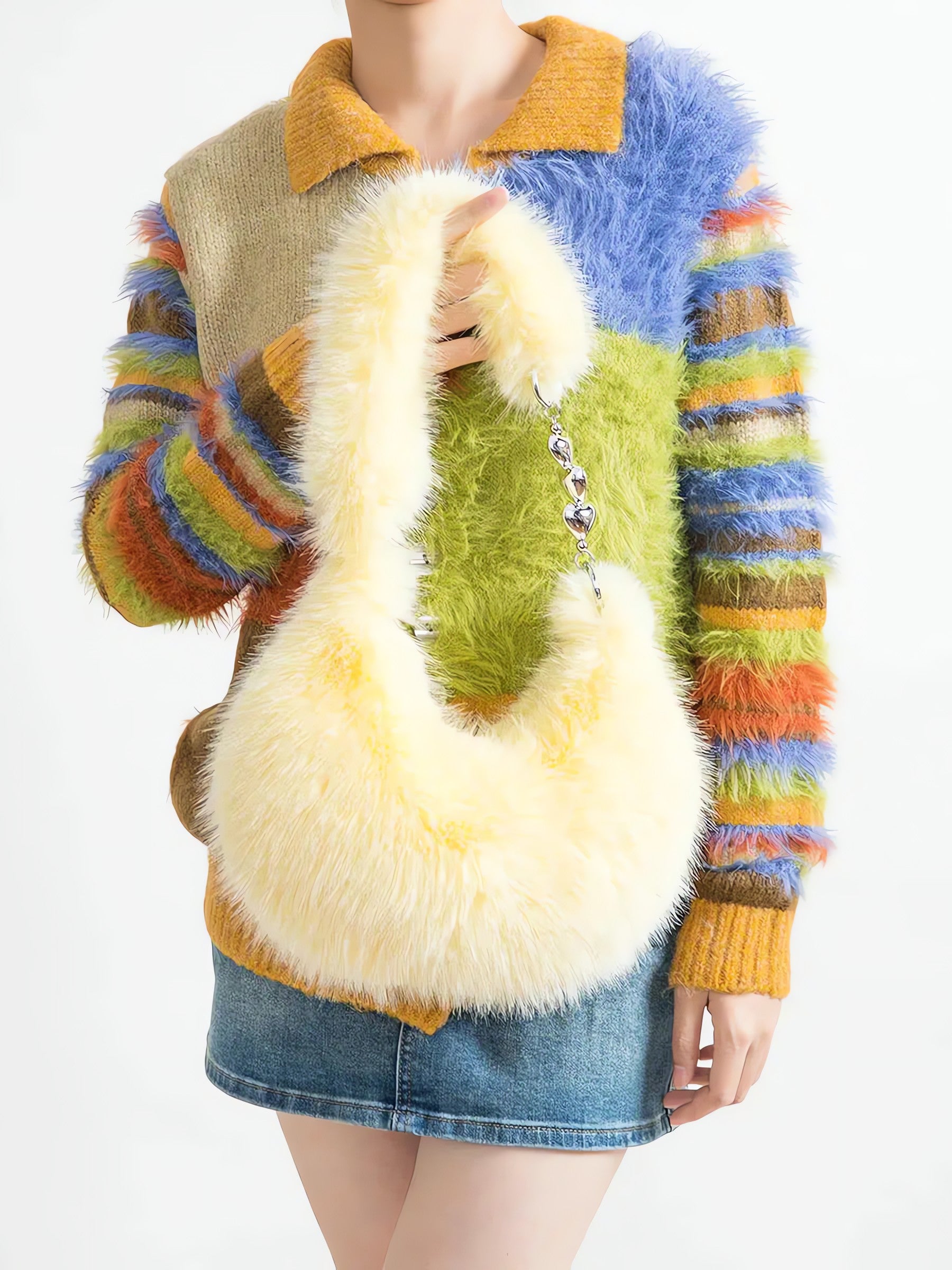 Soft Girl Fluffy Multifunctional Bag - KAYSMAR