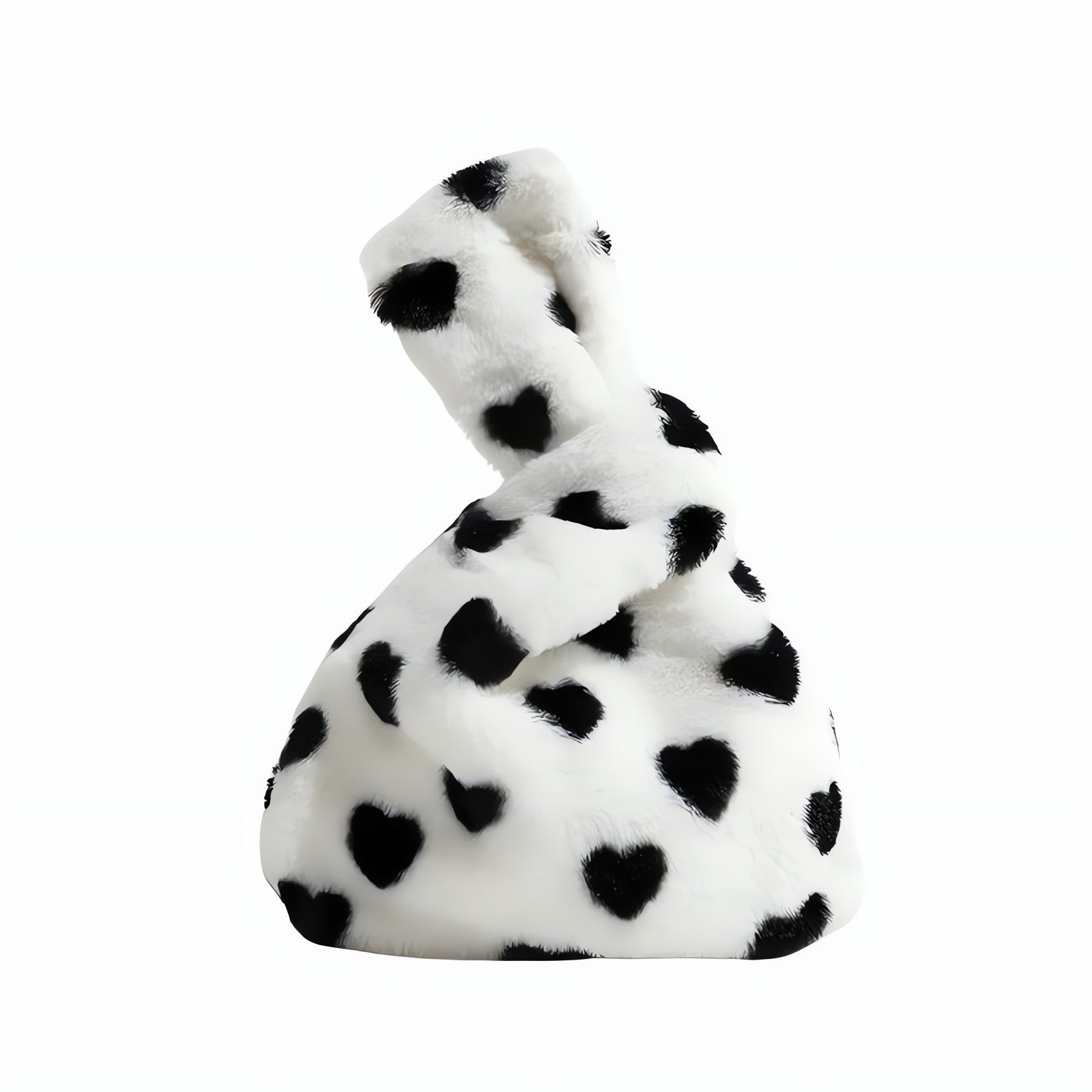 Soft Girl Heart Fluffy Wrist Bag - KAYSMAR