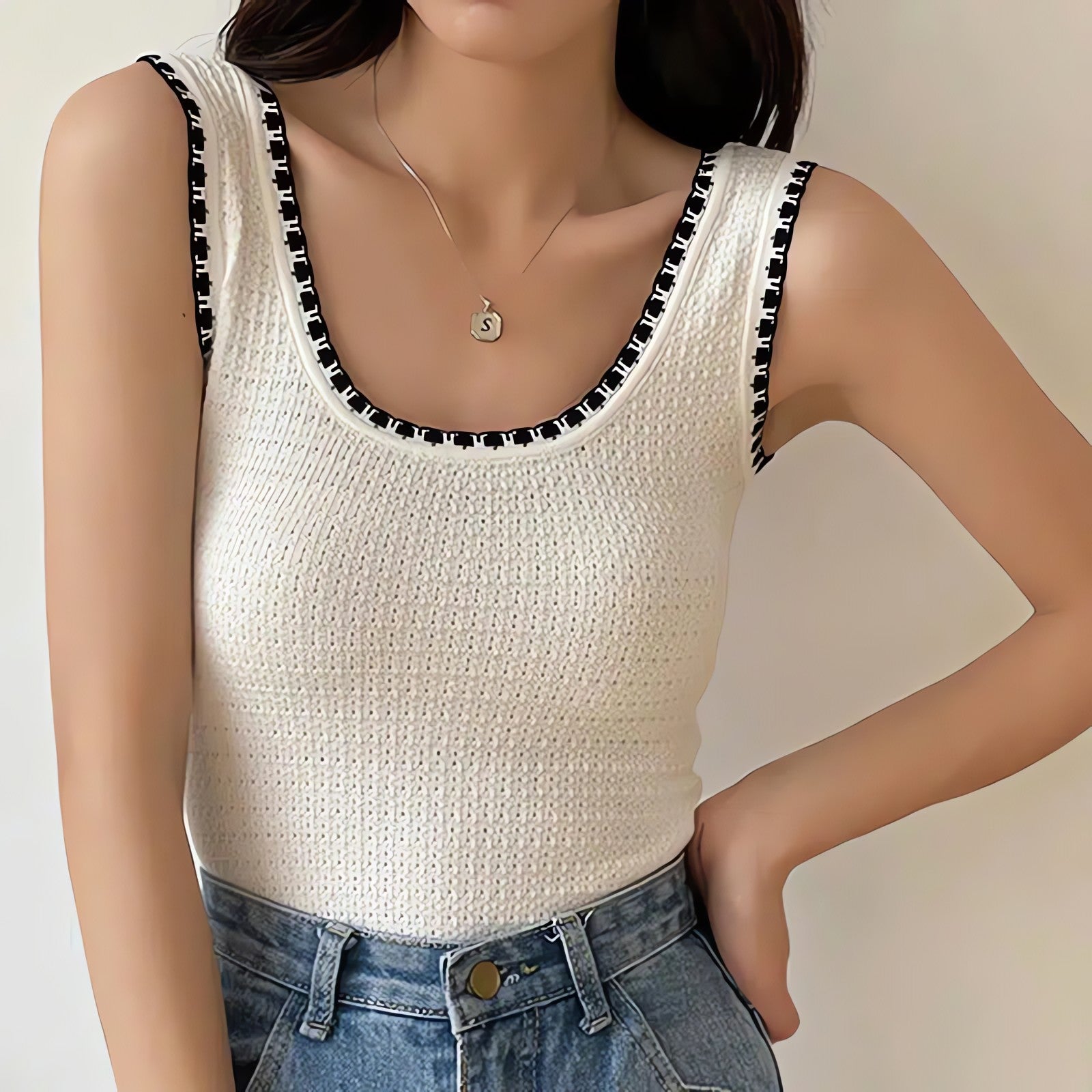 Soft Girl Knitted Tank Top - KAYSMAR