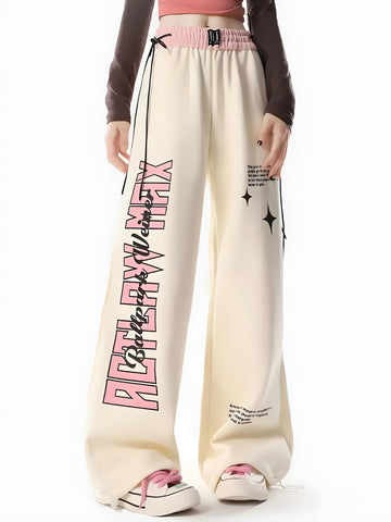 Soft Girl Lace Up Sweatpants - KAYSMAR