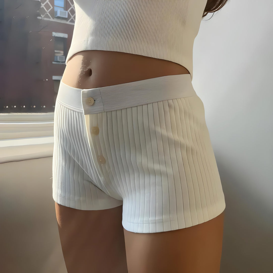 Soft Girl Low Rise Knitted Shorts - KAYSMAR
