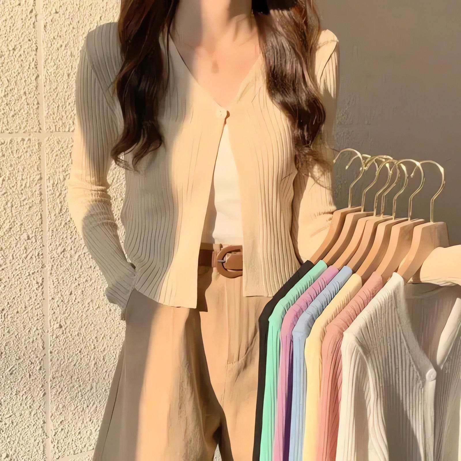 Soft Girl One Button Cardigan - KAYSMAR