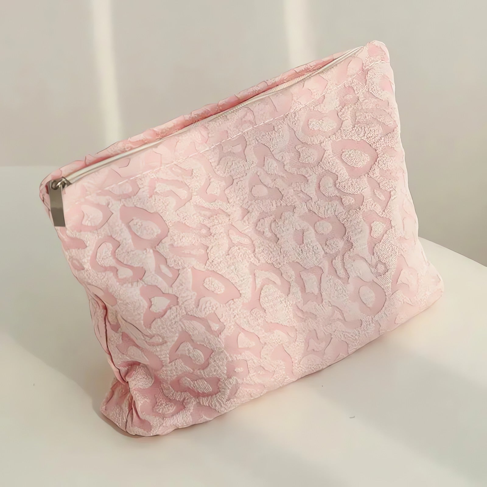 Soft Girl Pink Leopard Makeup Bag - KAYSMAR