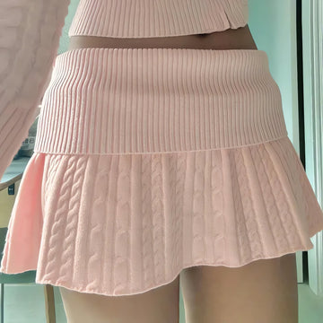 Soft Girl Pink Mini Skirt