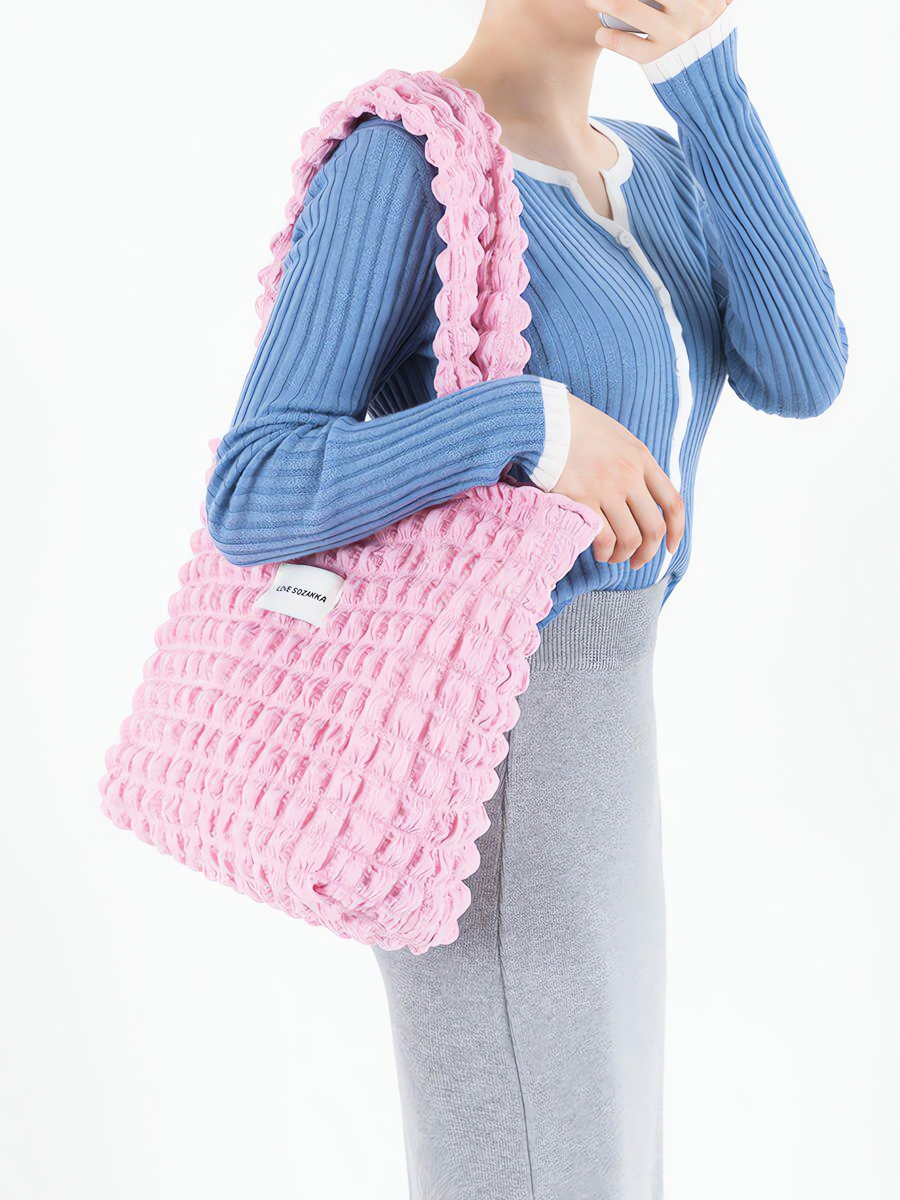 Soft Girl Popcorn Handbag - KAYSMAR