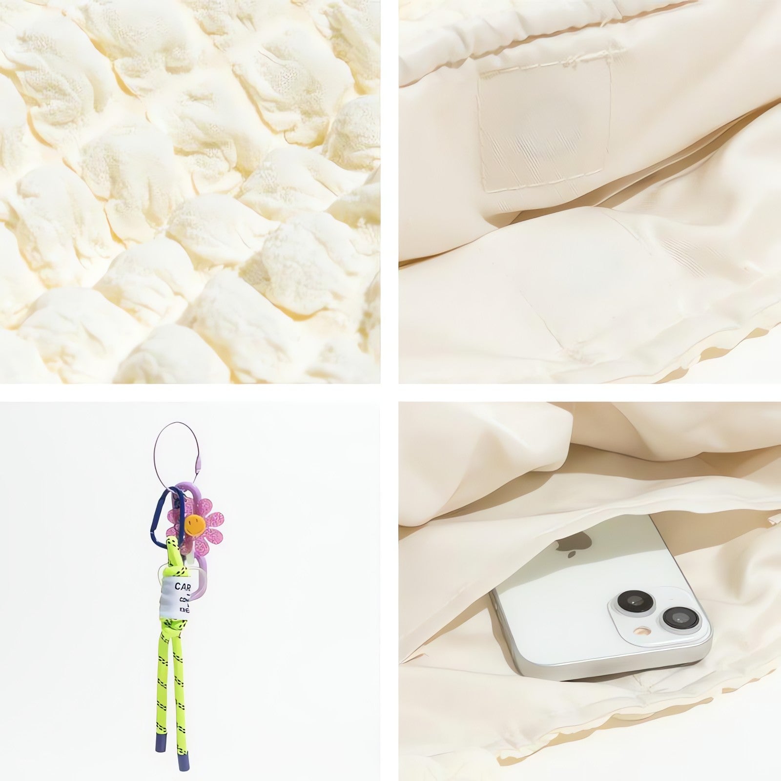 Soft Girl Popcorn Keychain Handbag - KAYSMAR