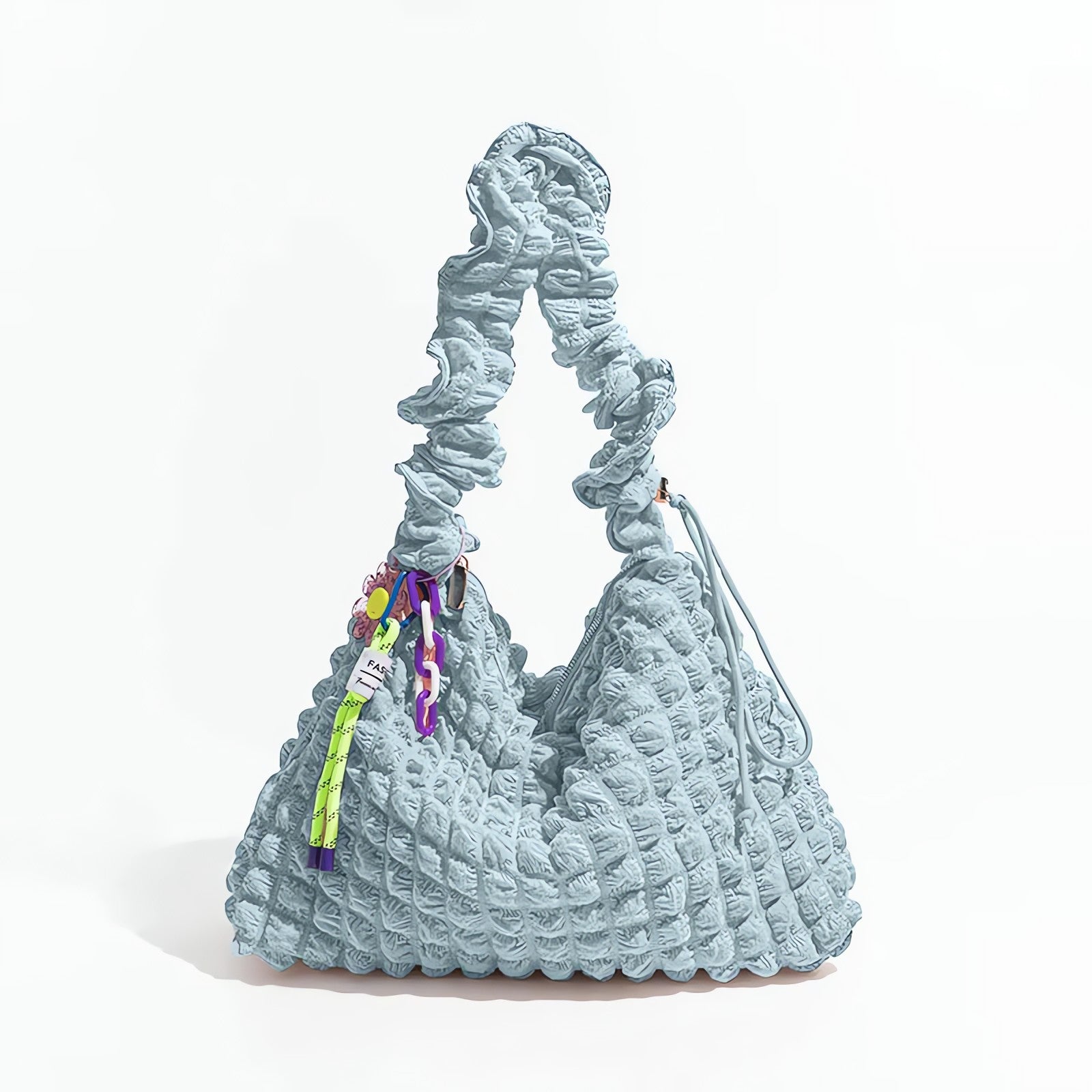 Soft Girl Quilted Ruched Hobo Bag - KAYSMAR