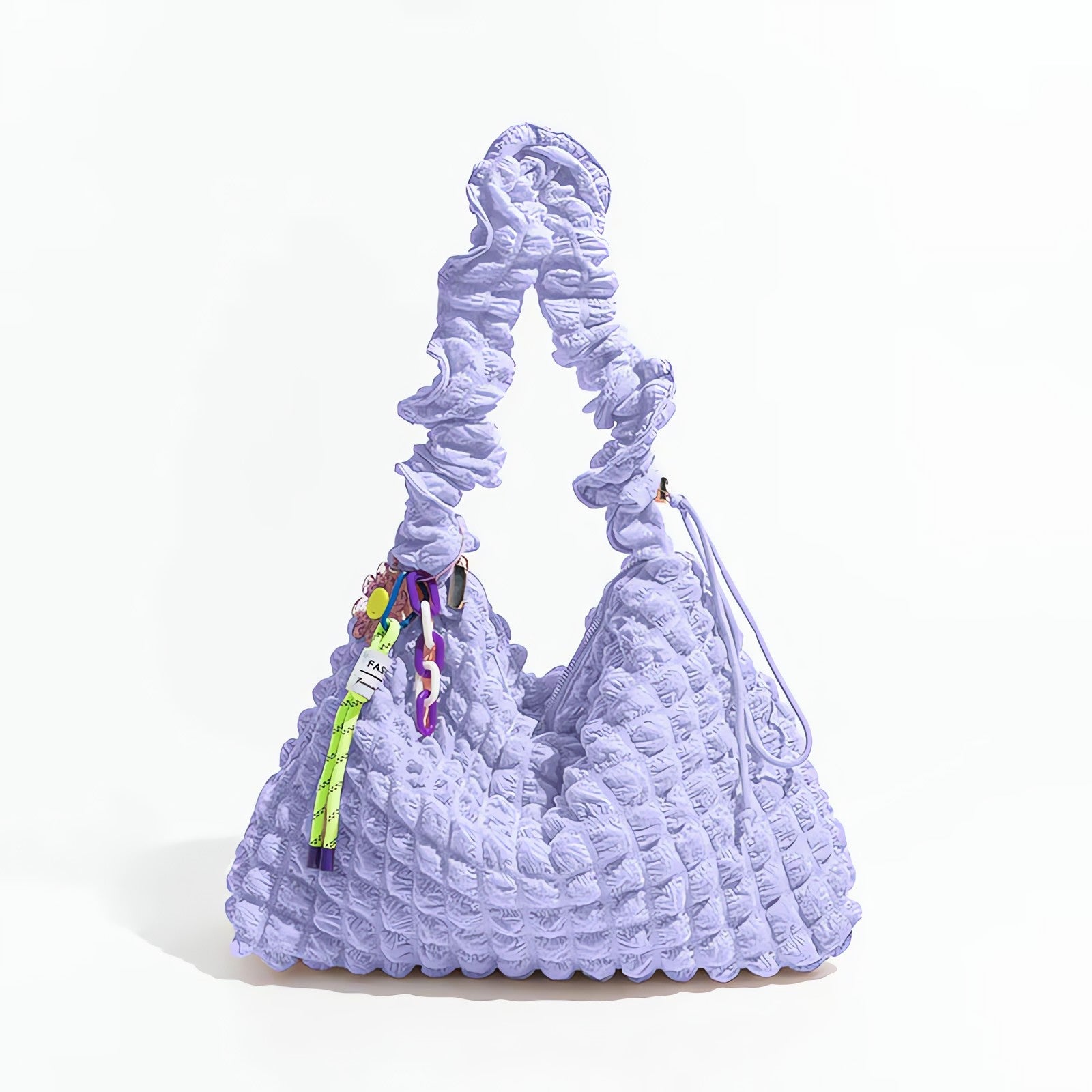 Soft Girl Quilted Ruched Hobo Bag - KAYSMAR