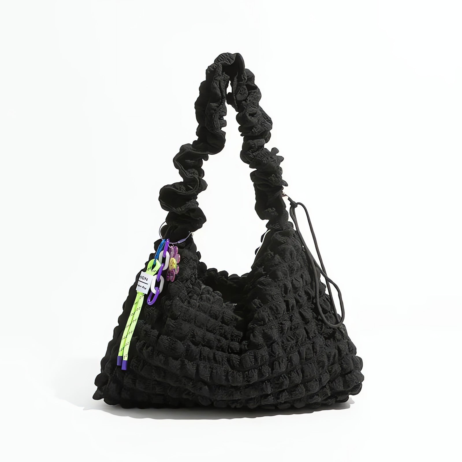 Soft Girl Quilted Ruched Hobo Bag - KAYSMAR