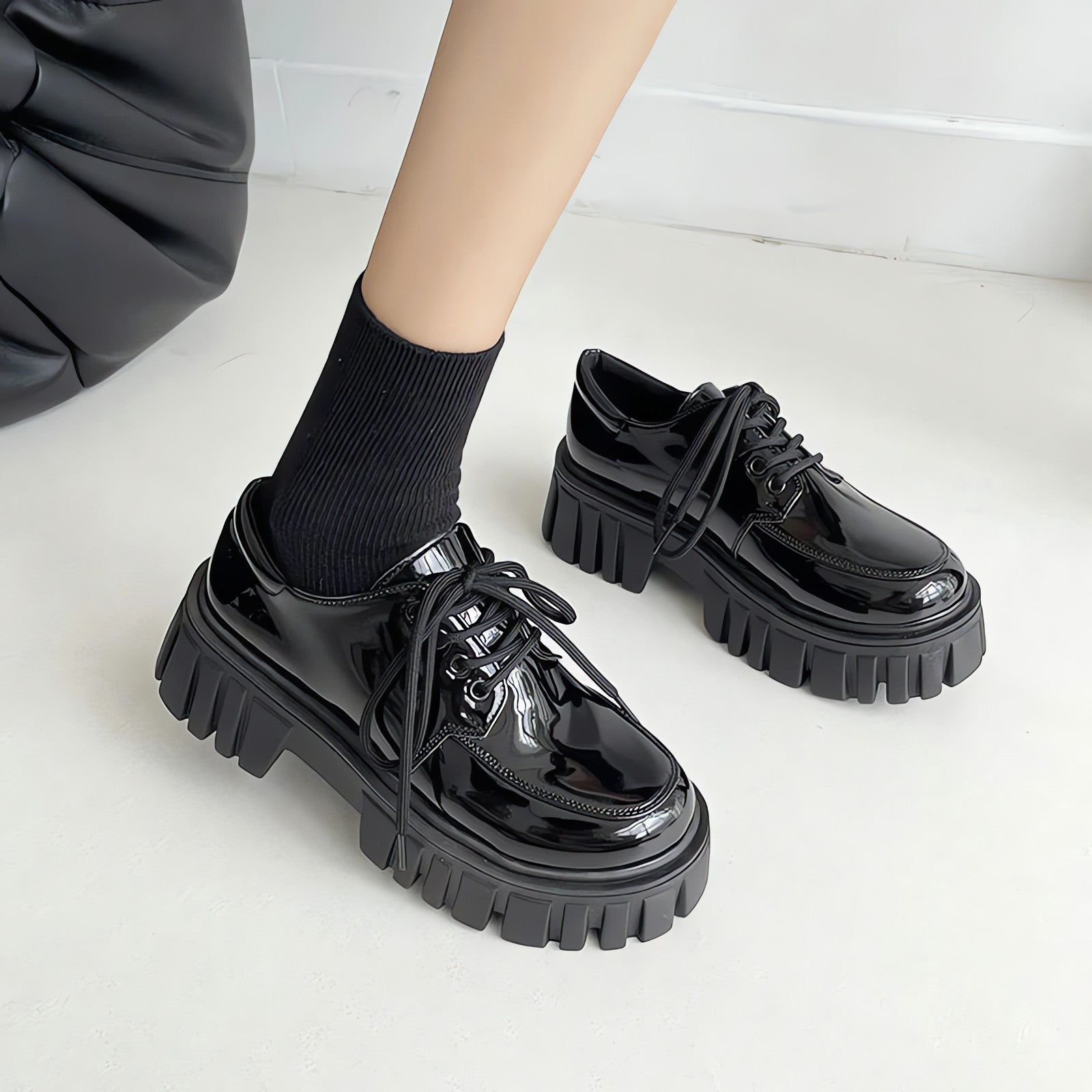 Soft Grunge Chunky Platform Oxford Shoes - KAYSMAR