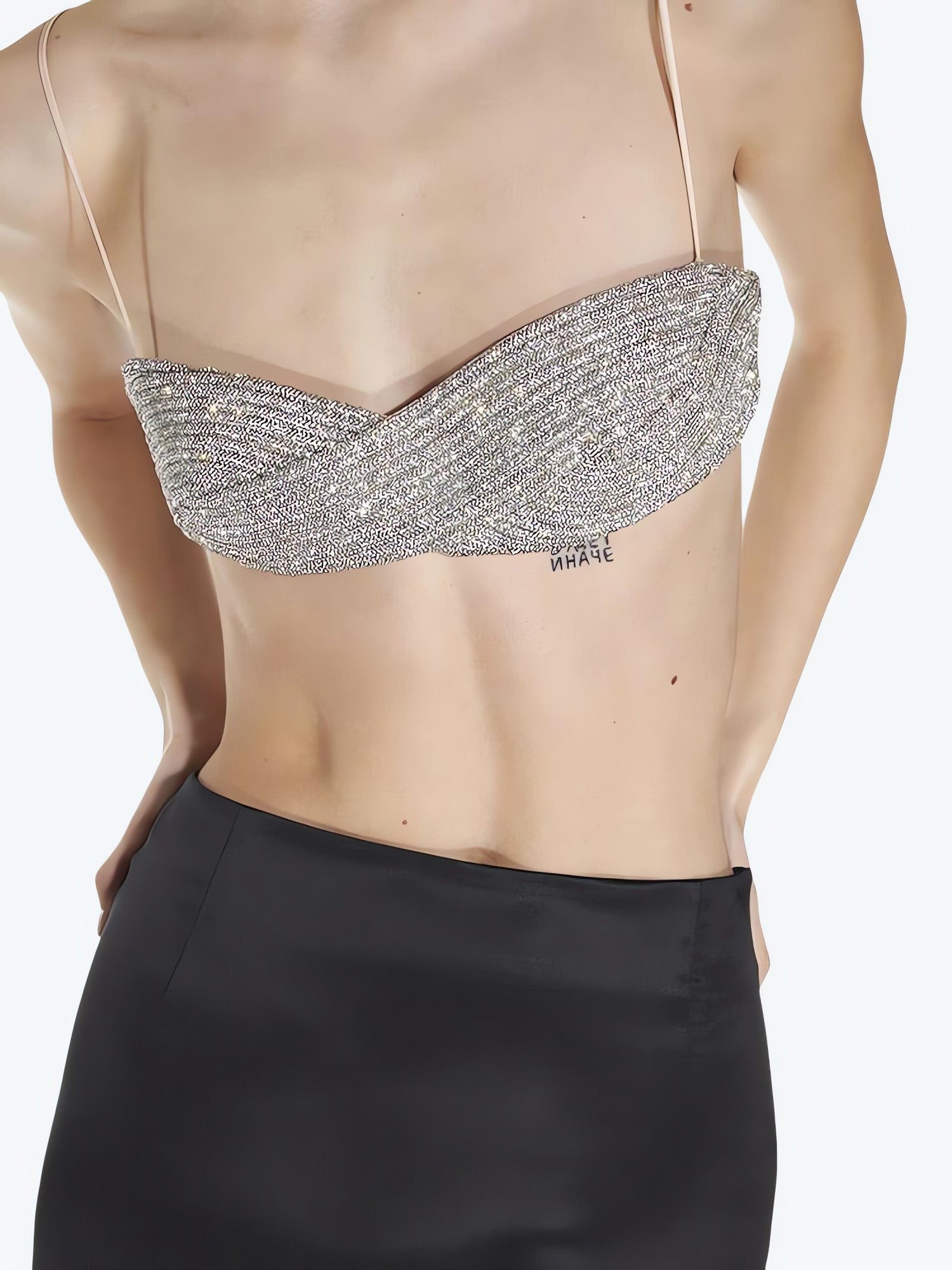 Sparkle Rhinestone Bra Crop Top - KAYSMAR