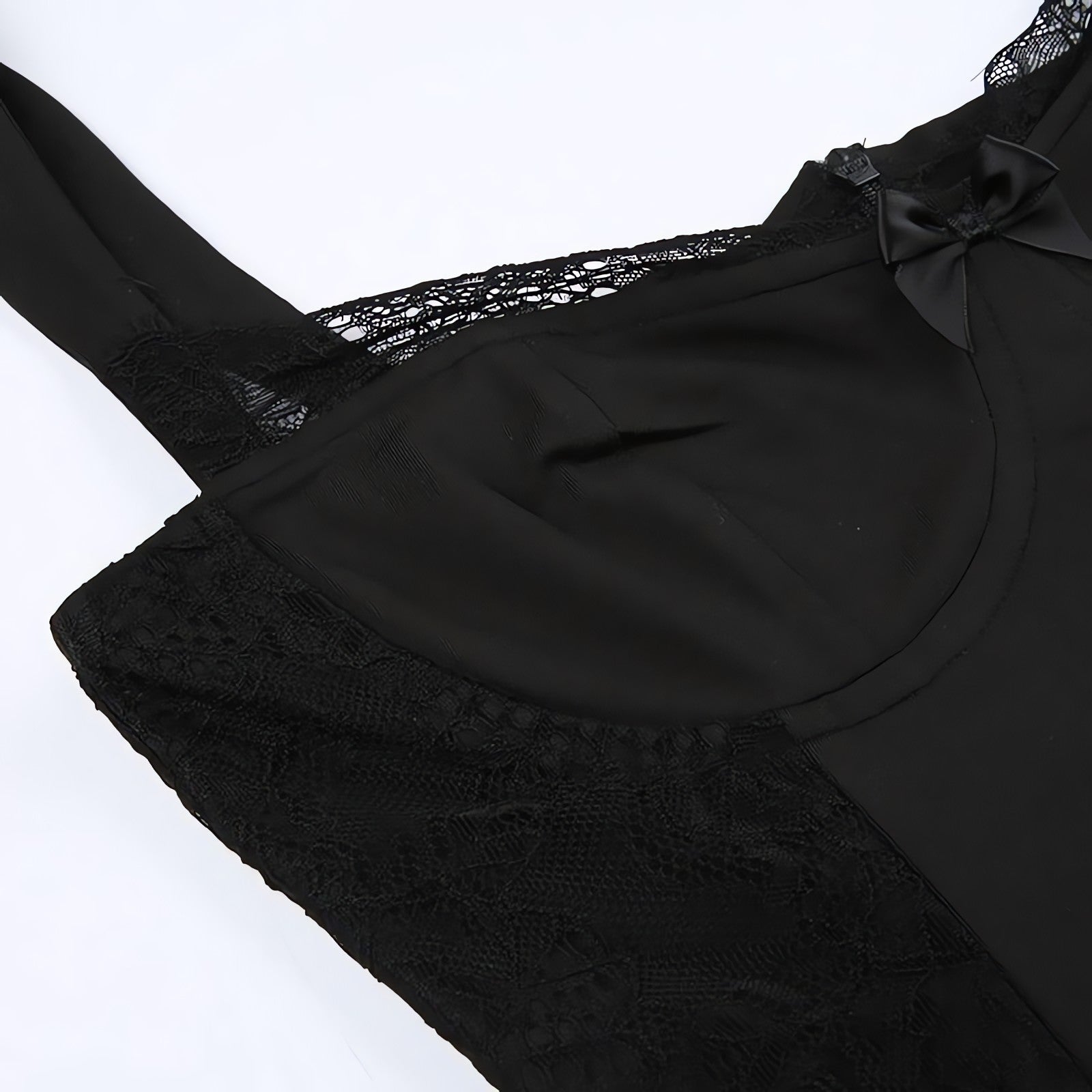 Square Neck Lace Mini Dress - KAYSMAR