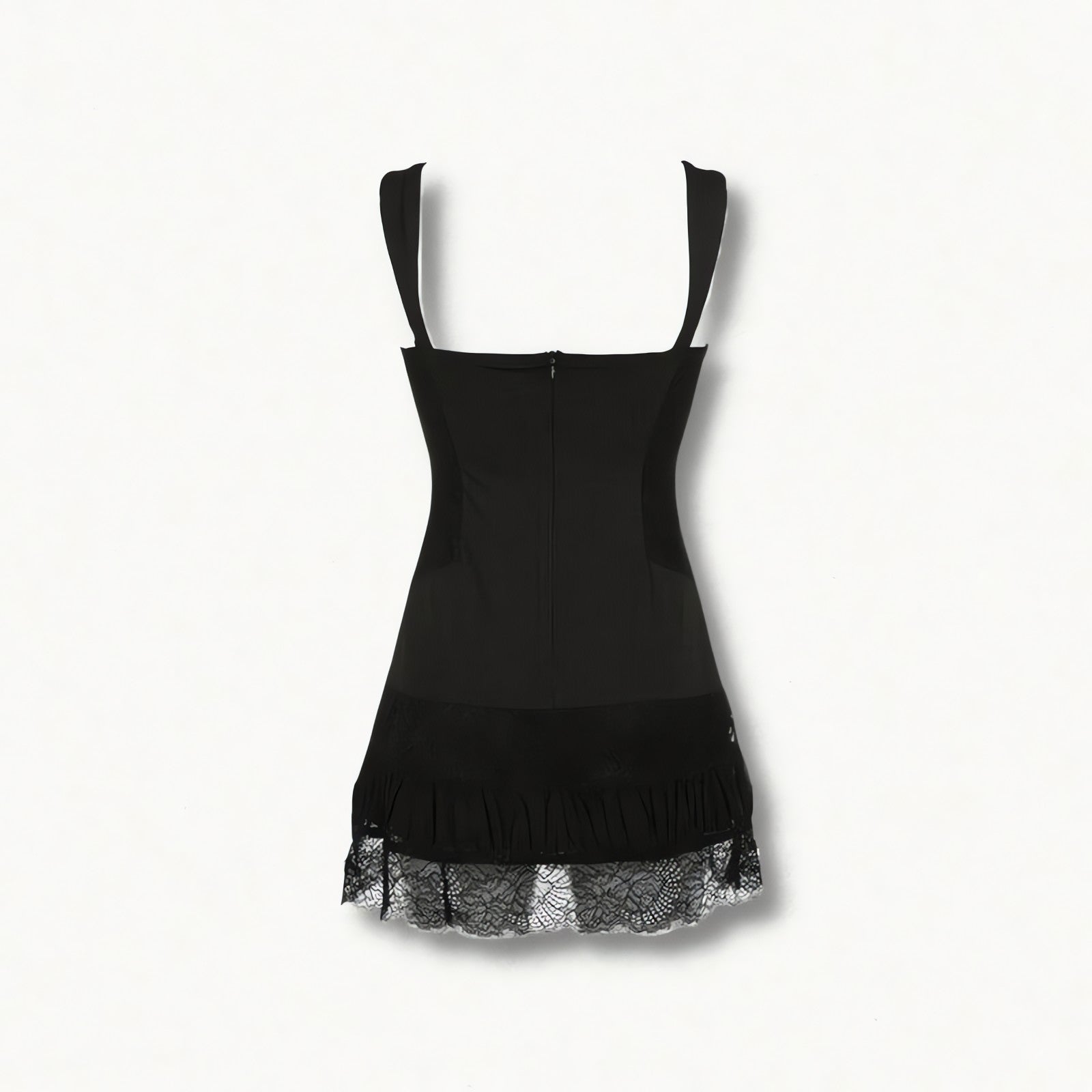 Square Neck Lace Mini Dress - KAYSMAR