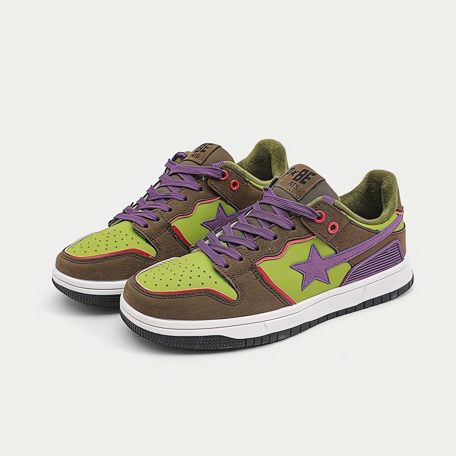 Star Embroidered Multicolor Sneakers - KAYSMAR