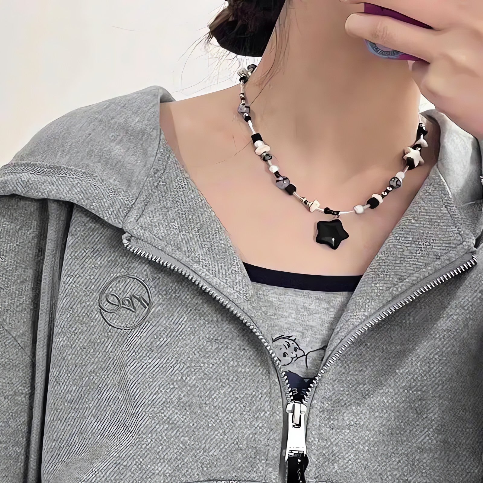 Star Pendant Beaded Necklace - KAYSMAR