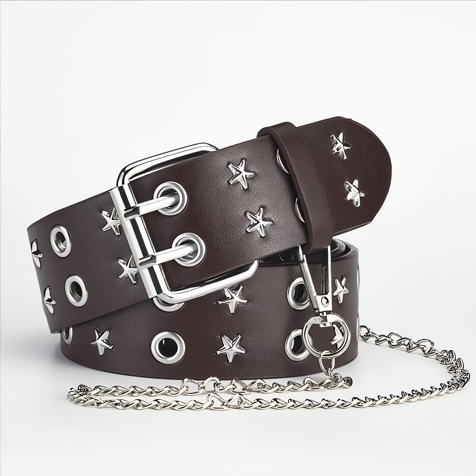 Star Studded Belt with Chain - KAYSMAR