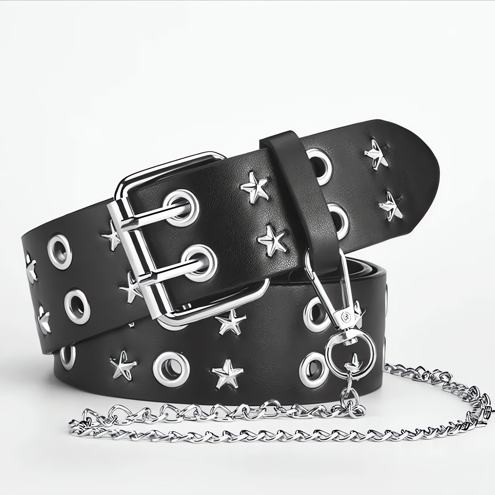 Star Studded Belt with Chain - KAYSMAR
