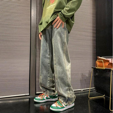 Straight Leg Baggy Jeans - KAYSMAR
